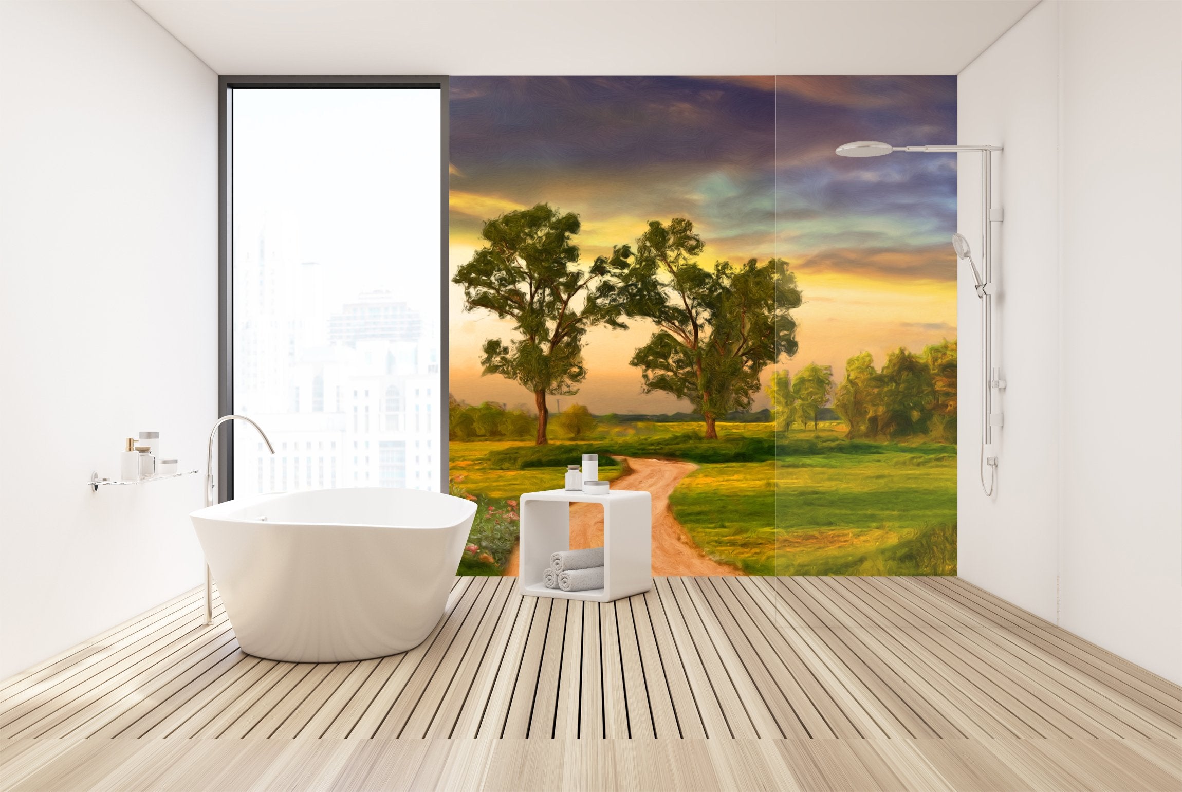 PVC Fototapete Painting  - ECO Wandbild Selbstklebende Tapete - 3D Vinyl Wandsticker XXL  SW229