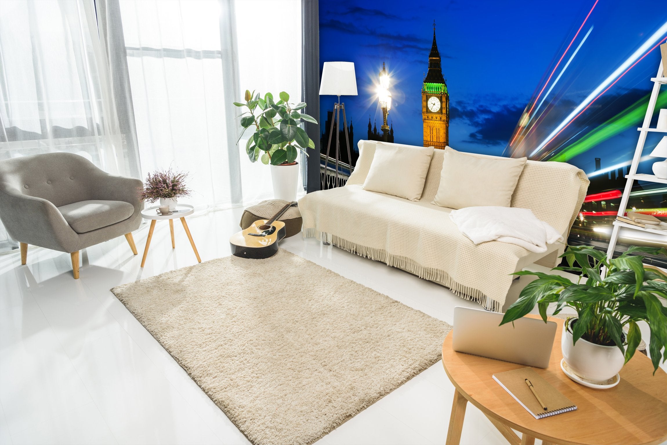 PVC Fototapete London, the UK - ECO Wandbild Selbstklebende Tapete - 3D Vinyl Wandsticker XXL  SW161