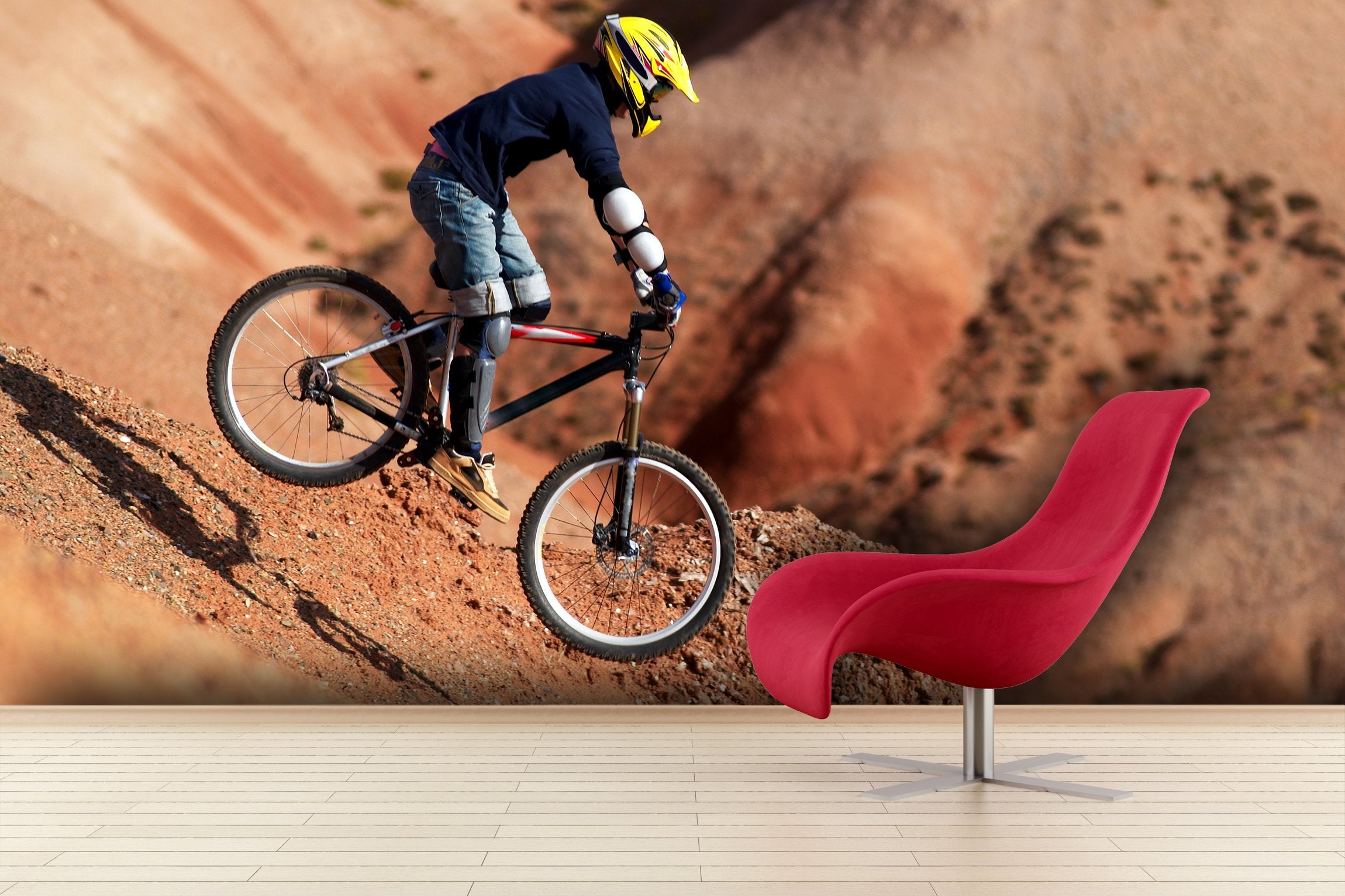 PVC Fototapete Extreme Sports - ECO Wandbild Selbstklebende Tapete - 3D Vinyl Wandsticker XXL  SW173