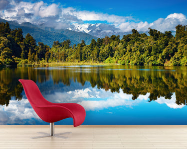 PVC Fototapete Beautiful Lake – ECO Wandbild Selbstklebende Tapete – 3D Vinyl Wandsticker XXL  SW225 - life-decor.de