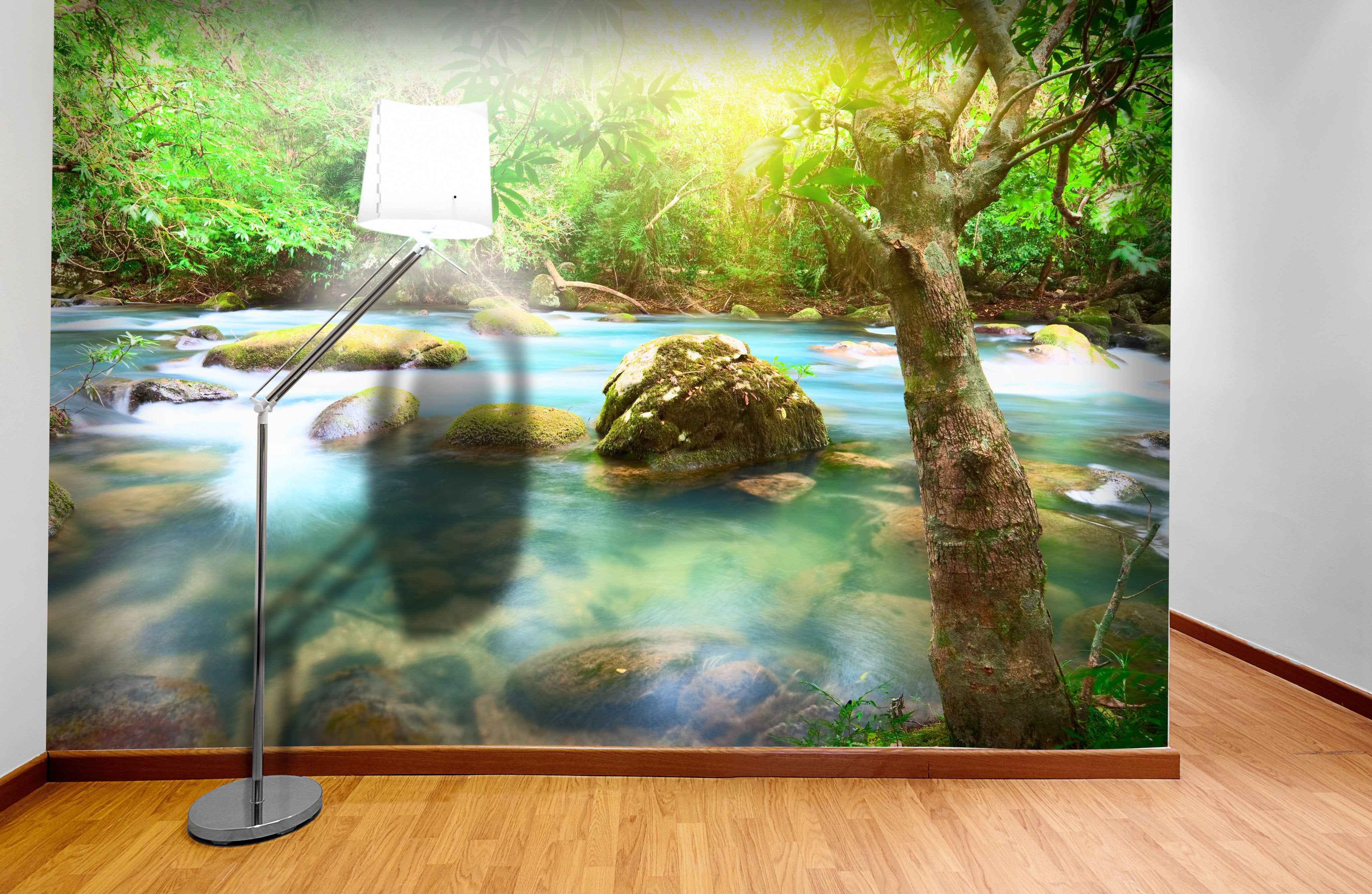 PVC Fototapete Stream - ECO Wandbild Selbstklebende Tapete - 3D Vinyl Wandsticker XXL  SW010