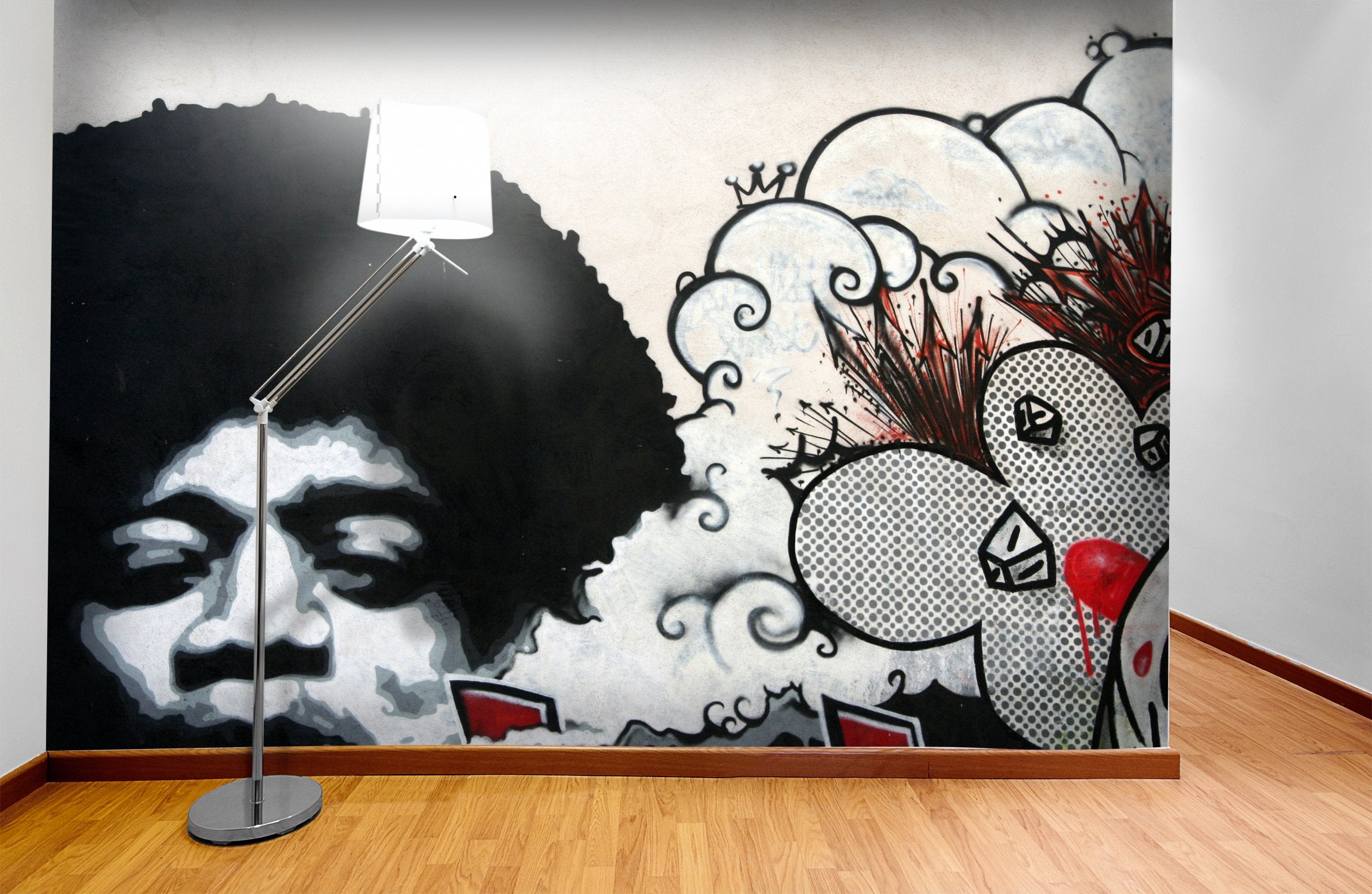 PVC Fototapete Stencil - ECO Wandbild Selbstklebende Tapete - 3D Vinyl Wandsticker XXL  SW150