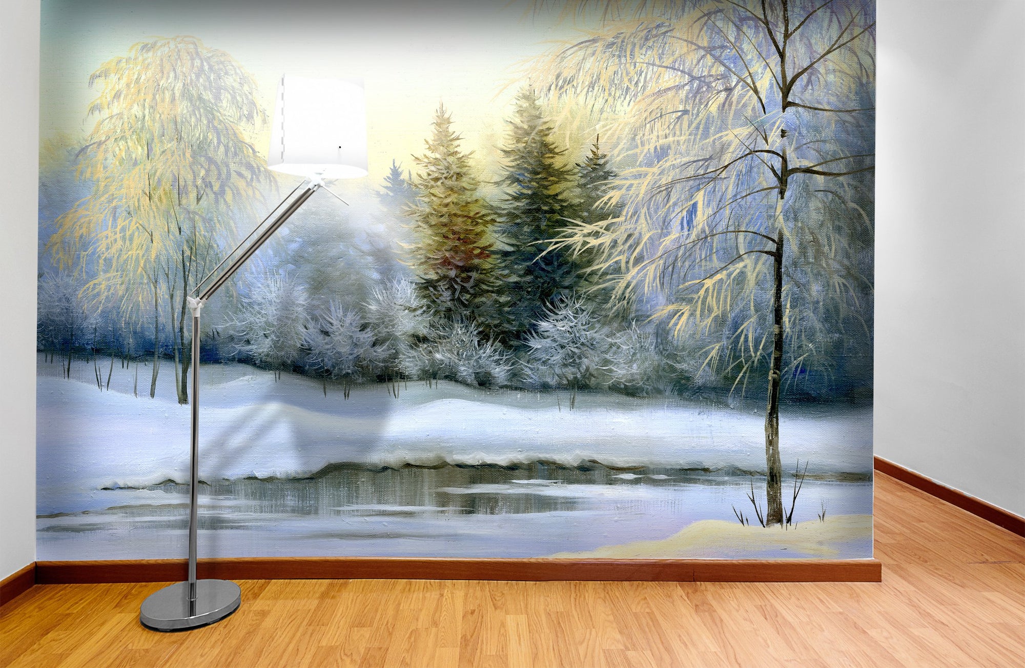 PVC Fototapete Beautiful Winter – ECO Wandbild Selbstklebende Tapete – 3D Vinyl Wandsticker XXL  SW184 - life-decor.de