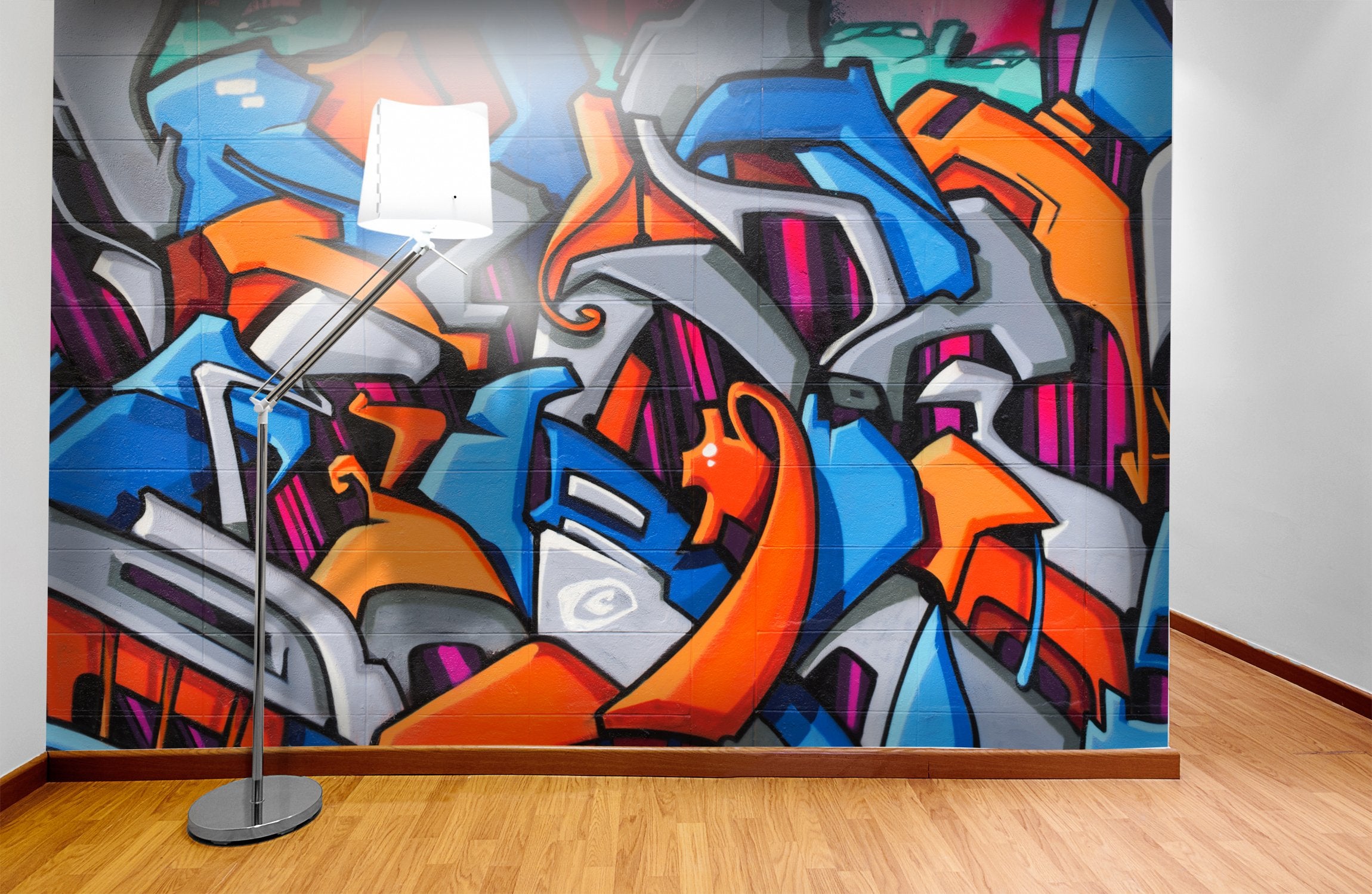 PVC Fototapete Street Art - ECO Wandbild Selbstklebende Tapete - 3D Vinyl Wandsticker XXL  SW154