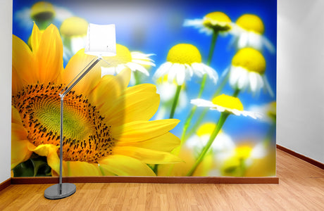 PVC Fototapete Flower backgrounds – ECO Wandbild Selbstklebende Tapete – 3D Vinyl Wandsticker XXL  SW074 - life-decor.de