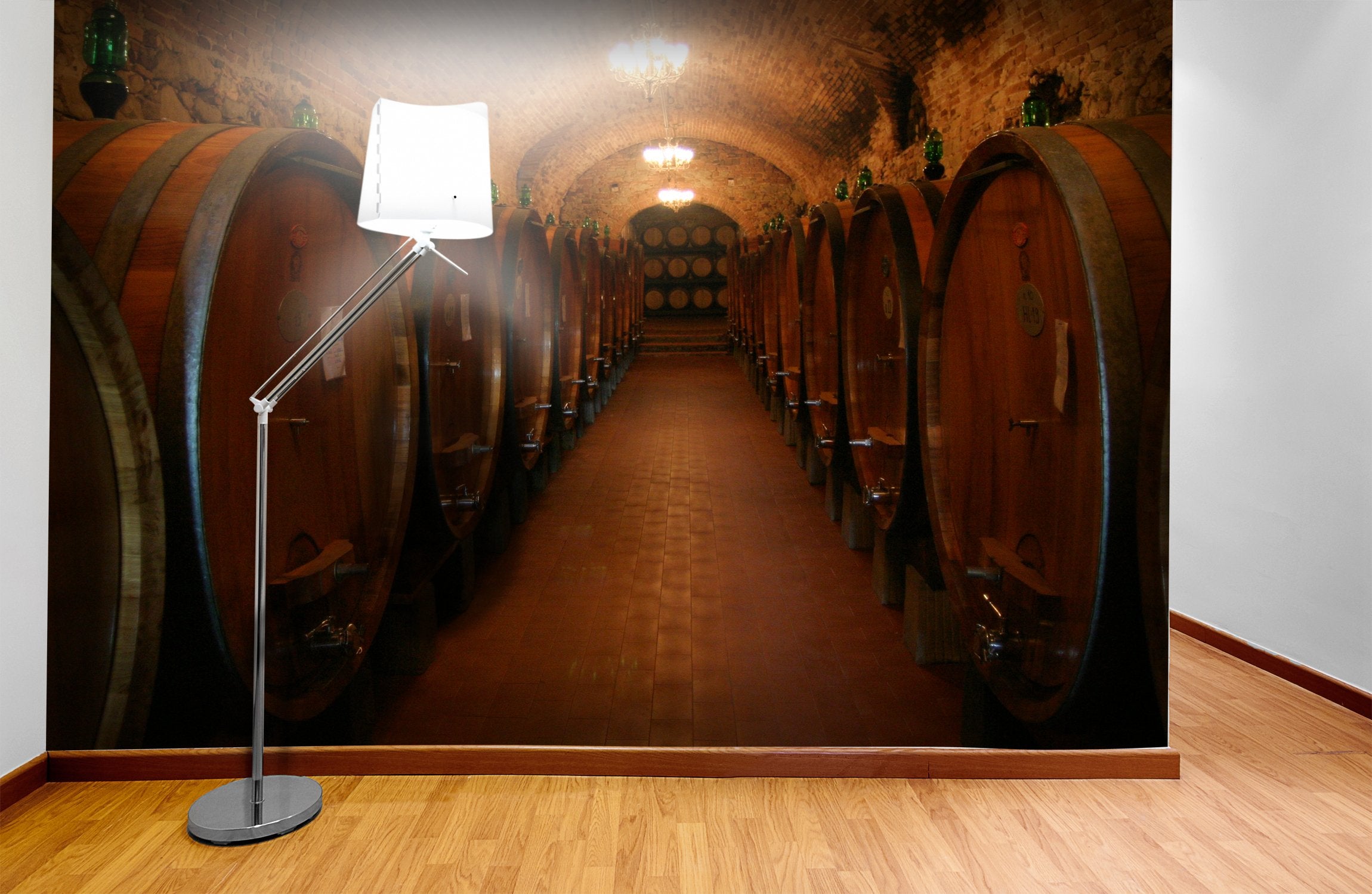 PVC Fototapete Winery Cellar - ECO Wandbild Selbstklebende Tapete - 3D Vinyl Wandsticker XXL  SW103