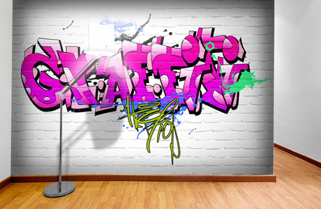 PVC Fototapete Graffiti Wall – ECO Wandbild Selbstklebende Tapete – 3D Vinyl Wandsticker XXL  SW151 - life-decor.de