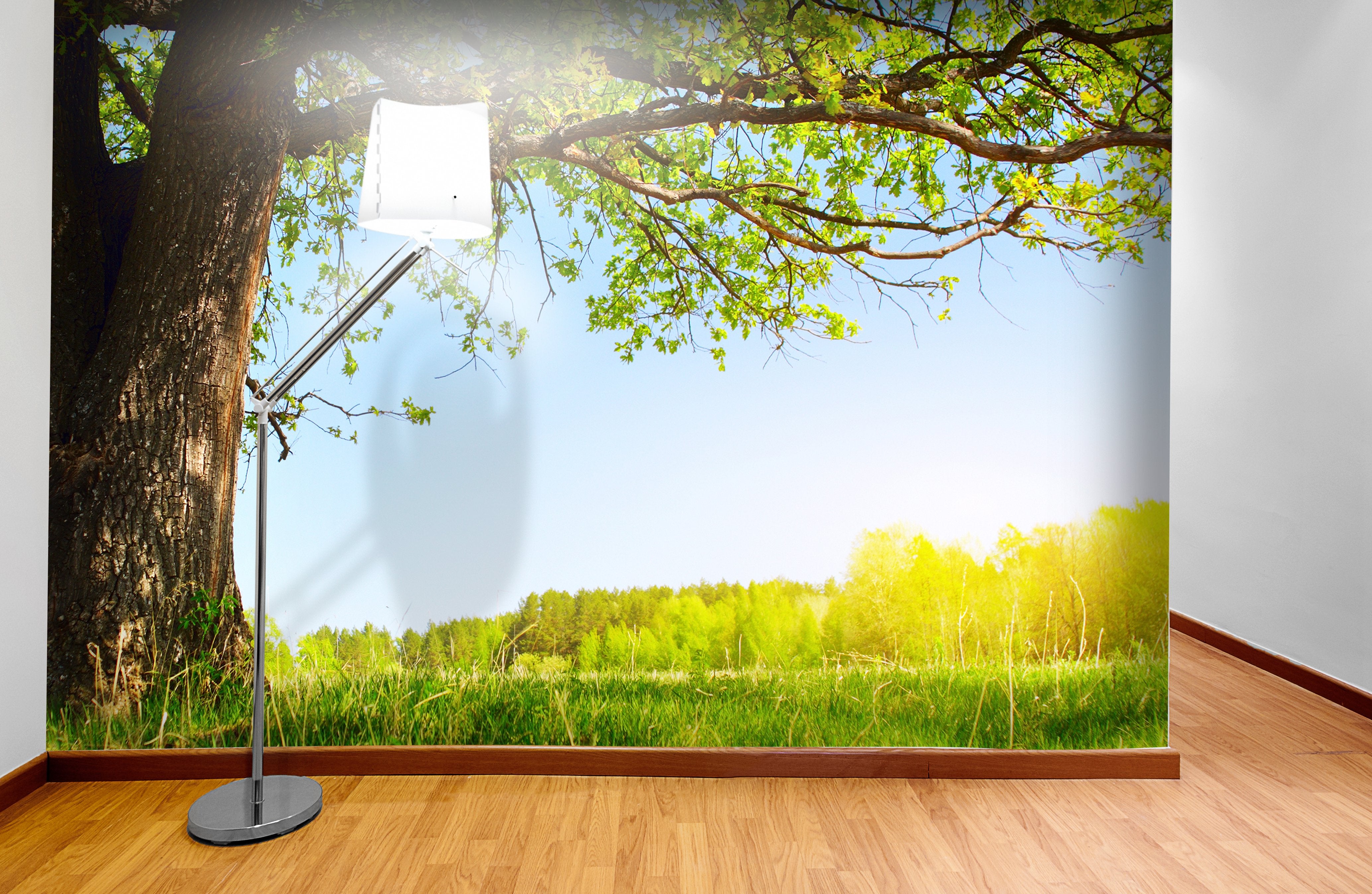 PVC Fototapete Fresh Tree - ECO Wandbild Selbstklebende Tapete - 3D Vinyl Wandsticker XXL  SW017