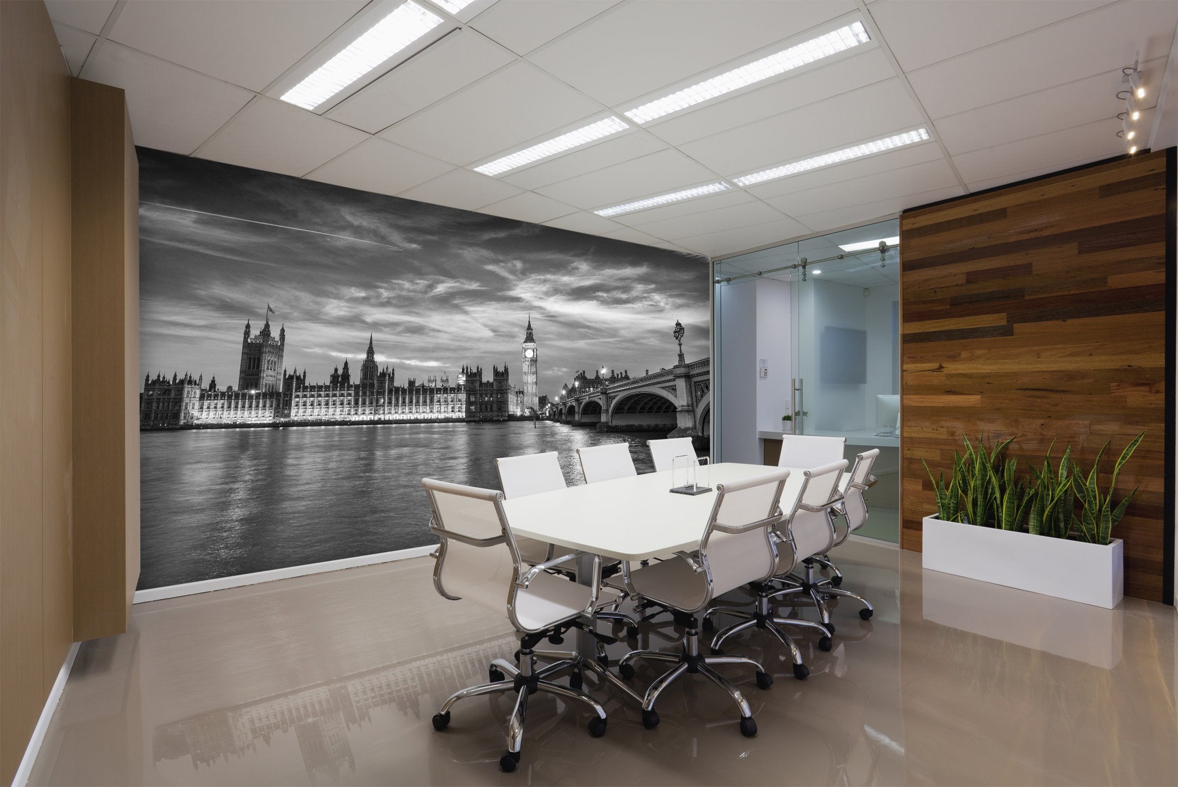 PVC Fototapete Westminster By Night - ECO Wandbild Selbstklebende Tapete - 3D Vinyl Wandsticker XXL  SW221