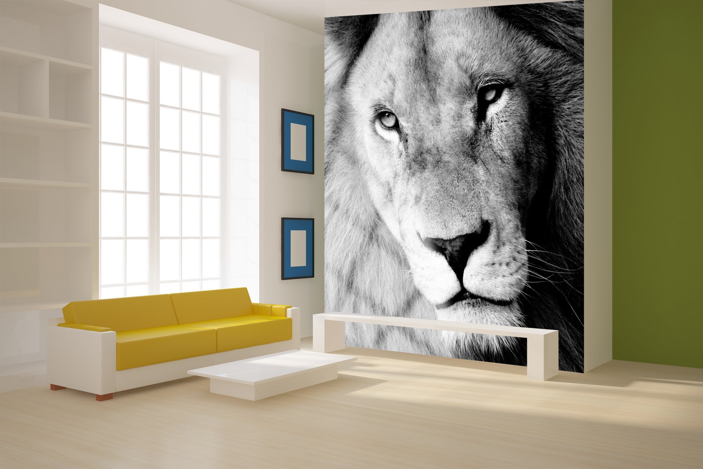 PVC Fototapete Lion – ECO Wandbild Selbstklebende Tapete – 3D Vinyl Wandsticker XXL  SW145 - life-decor.de