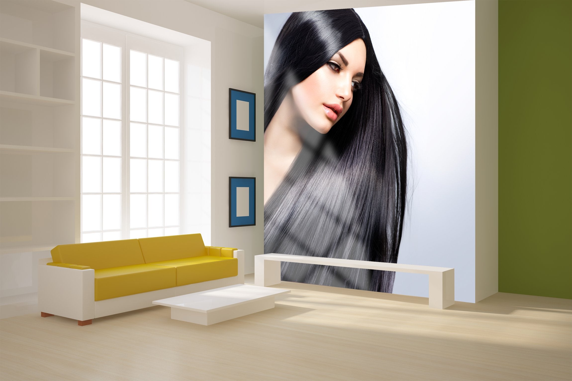PVC Fototapete Brunette Girl – ECO Wandbild Selbstklebende Tapete – 3D Vinyl Wandsticker XXL  SW146 - life-decor.de