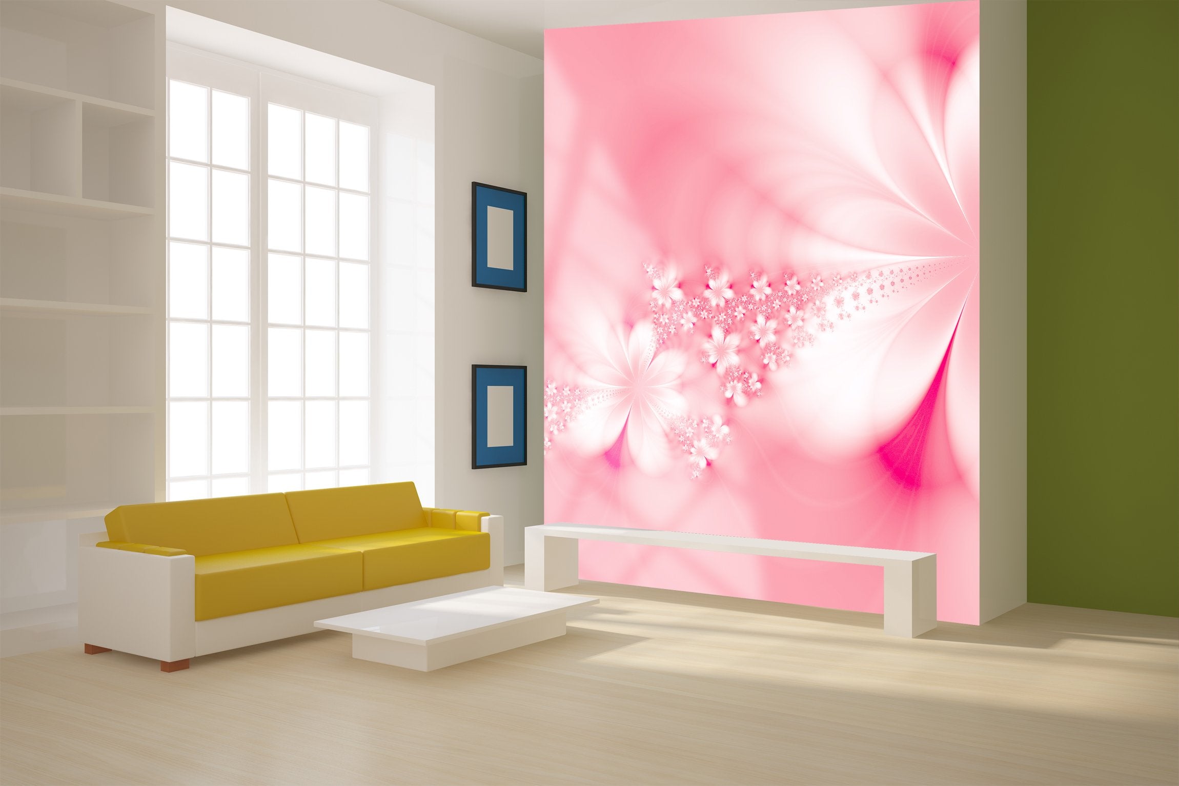 PVC Fototapete Dreamlike Flowers – ECO Wandbild Selbstklebende Tapete – 3D Vinyl Wandsticker XXL  SW155 - life-decor.de