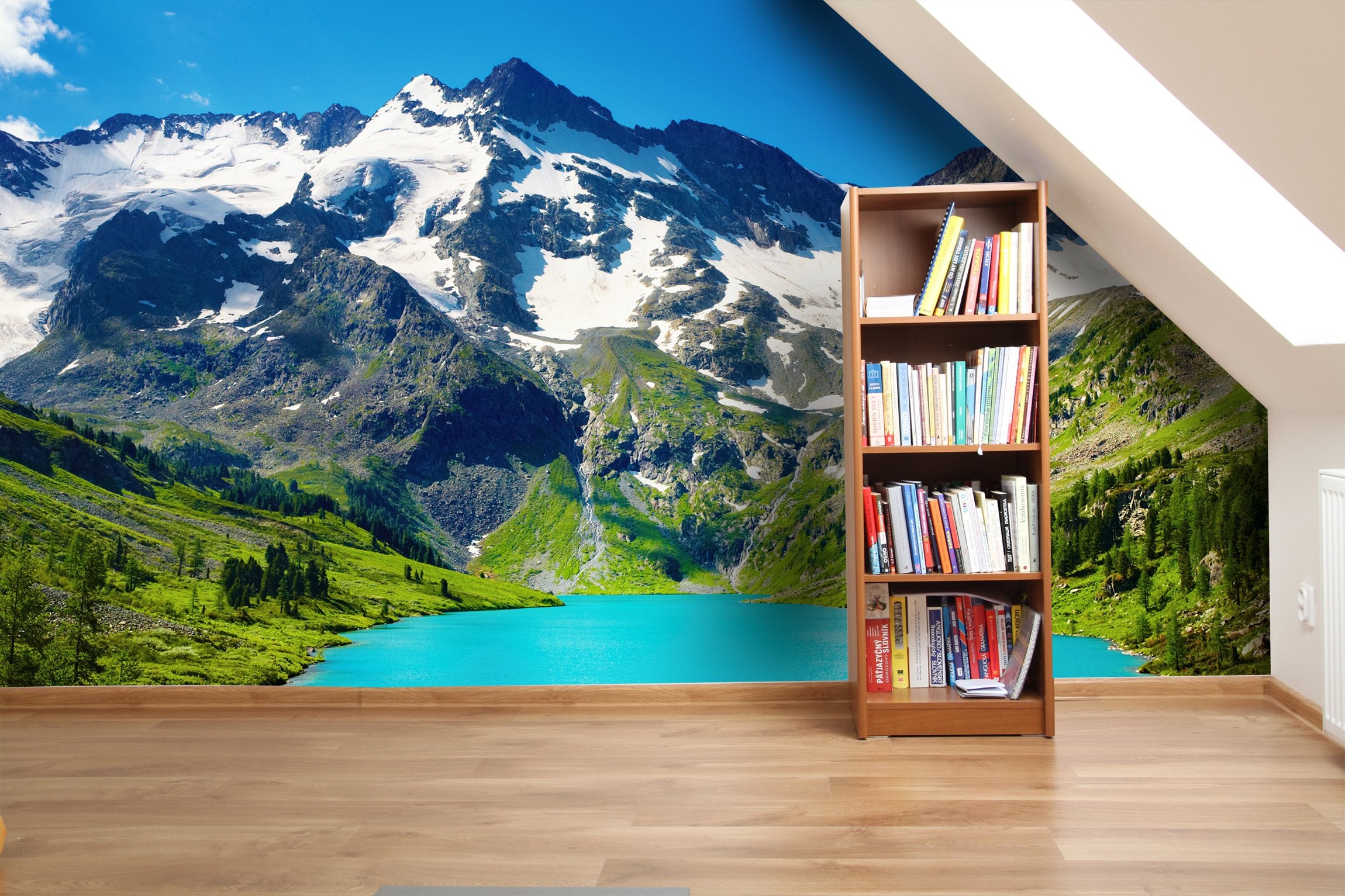 PVC Fototapete Lake - ECO Wandbild Selbstklebende Tapete - 3D Vinyl Wandsticker XXL  SW224