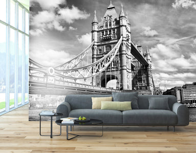 PVC Fototapete Tower Bridge – ECO Wandbild Selbstklebende Tapete – 3D Vinyl Wandsticker XXL  SW131 - life-decor.de