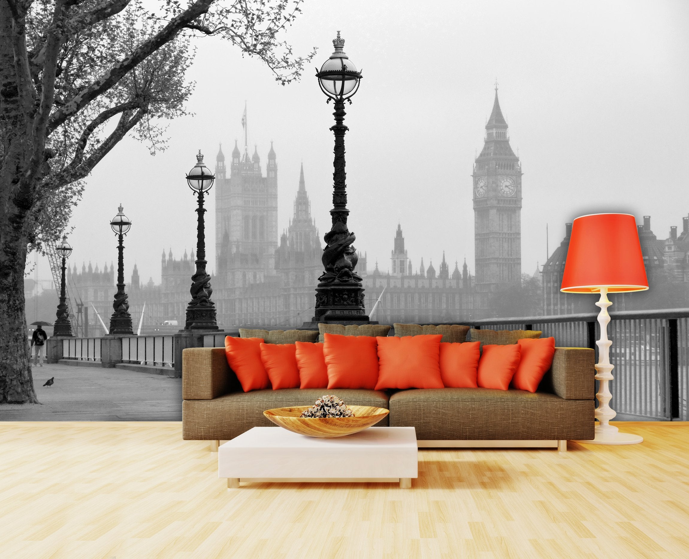 PVC Fototapete Big Ben – ECO Wandbild Selbstklebende Tapete – 3D Vinyl Wandsticker XXL  SW158 - life-decor.de