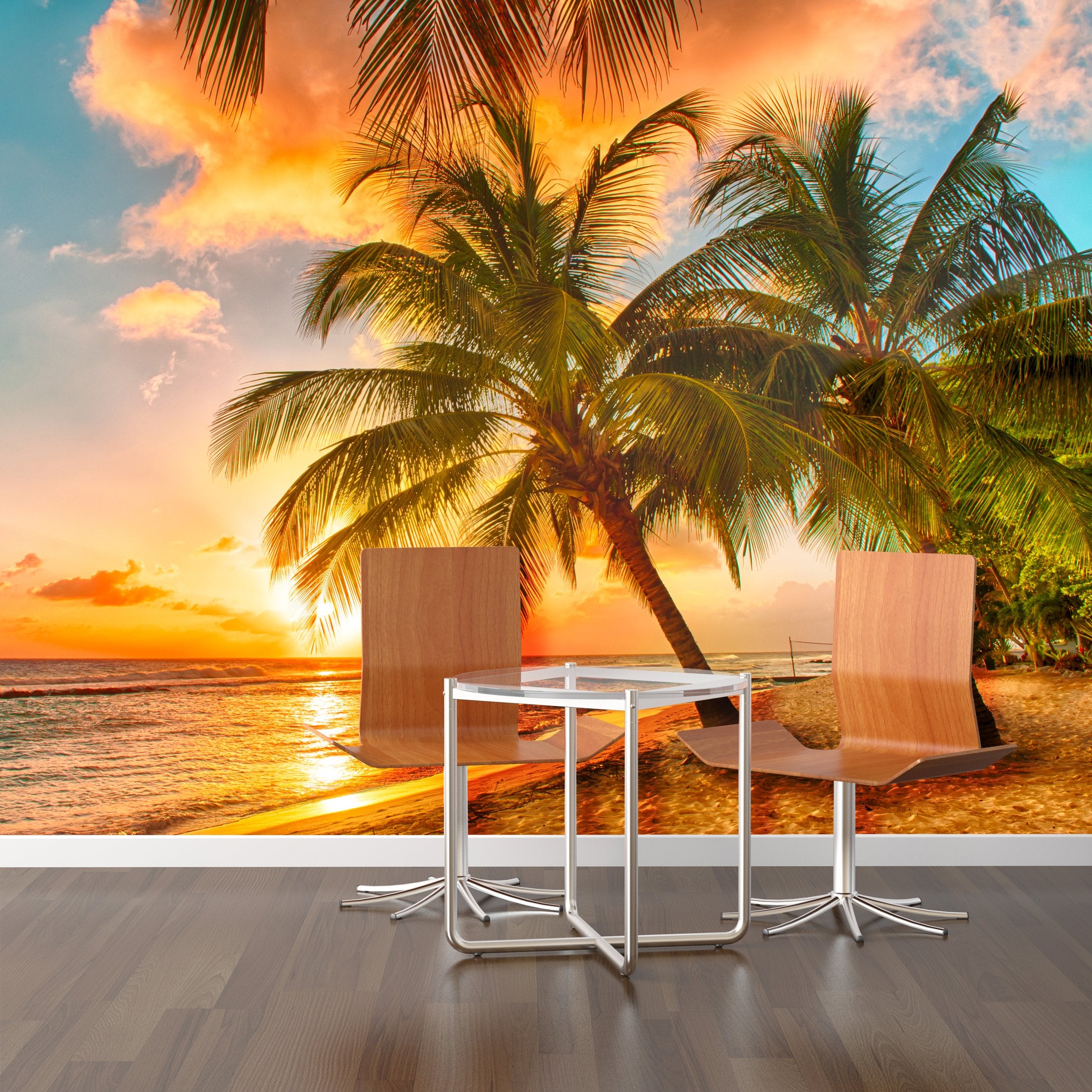 PVC Fototapete Barbados - ECO Wandbild Selbstklebende Tapete - 3D Vinyl Wandsticker XXL  SW120