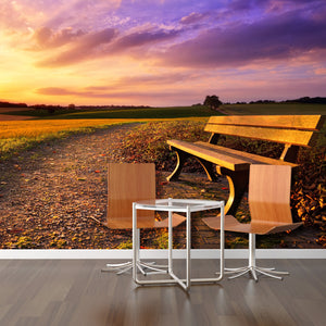 PVC Fototapete Colorful Sunset – ECO Wandbild Selbstklebende Tapete – 3D Vinyl Wandsticker XXL  SW290 - life-decor.de