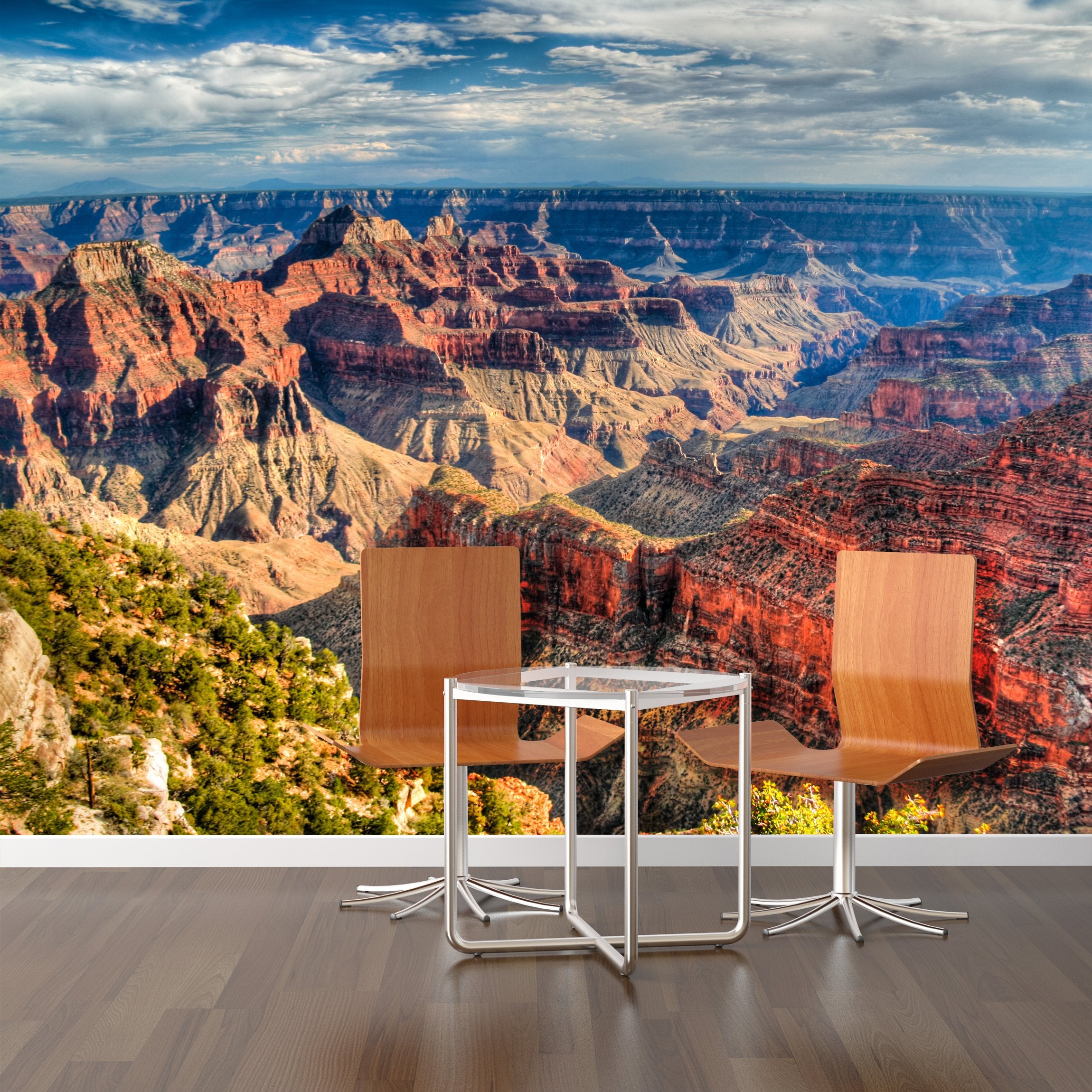 PVC Fototapete Grand Canyon – ECO Wandbild Selbstklebende Tapete – 3D Vinyl Wandsticker XXL  SW181 - life-decor.de