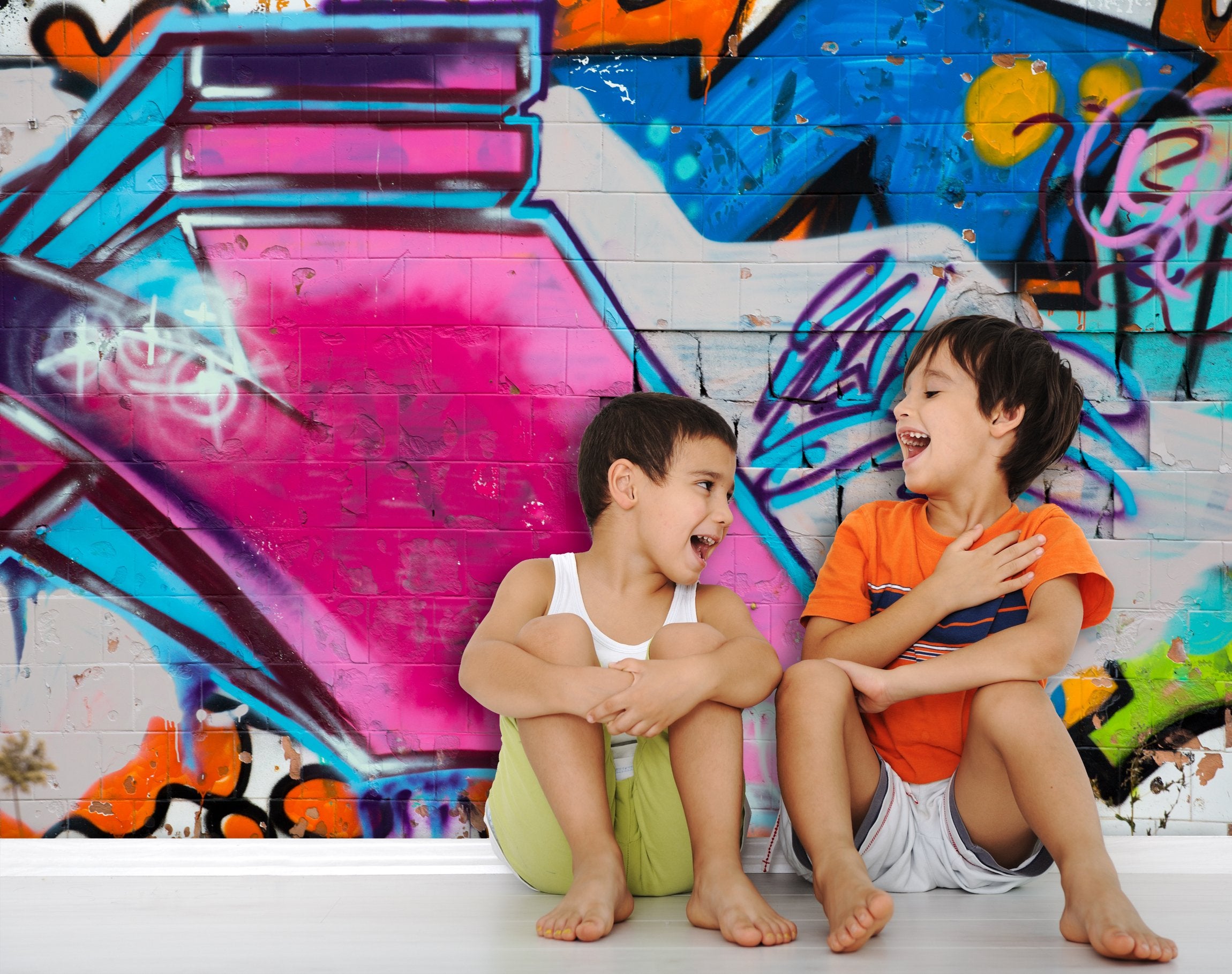 PVC Fototapete Graffiti Wall - ECO Wandbild Selbstklebende Tapete - 3D Vinyl Wandsticker XXL  SW280