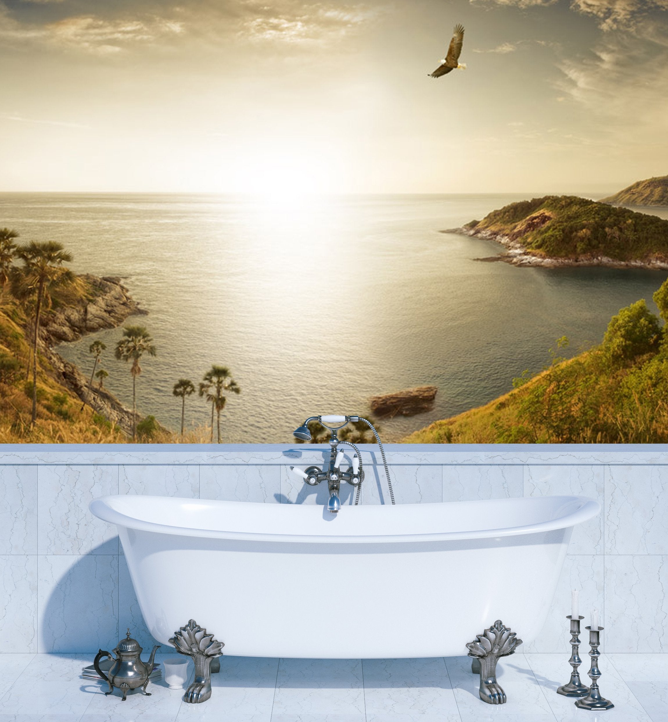 PVC Fototapete Panorama - ECO Wandbild Selbstklebende Tapete - 3D Vinyl Wandsticker XXL  SW207