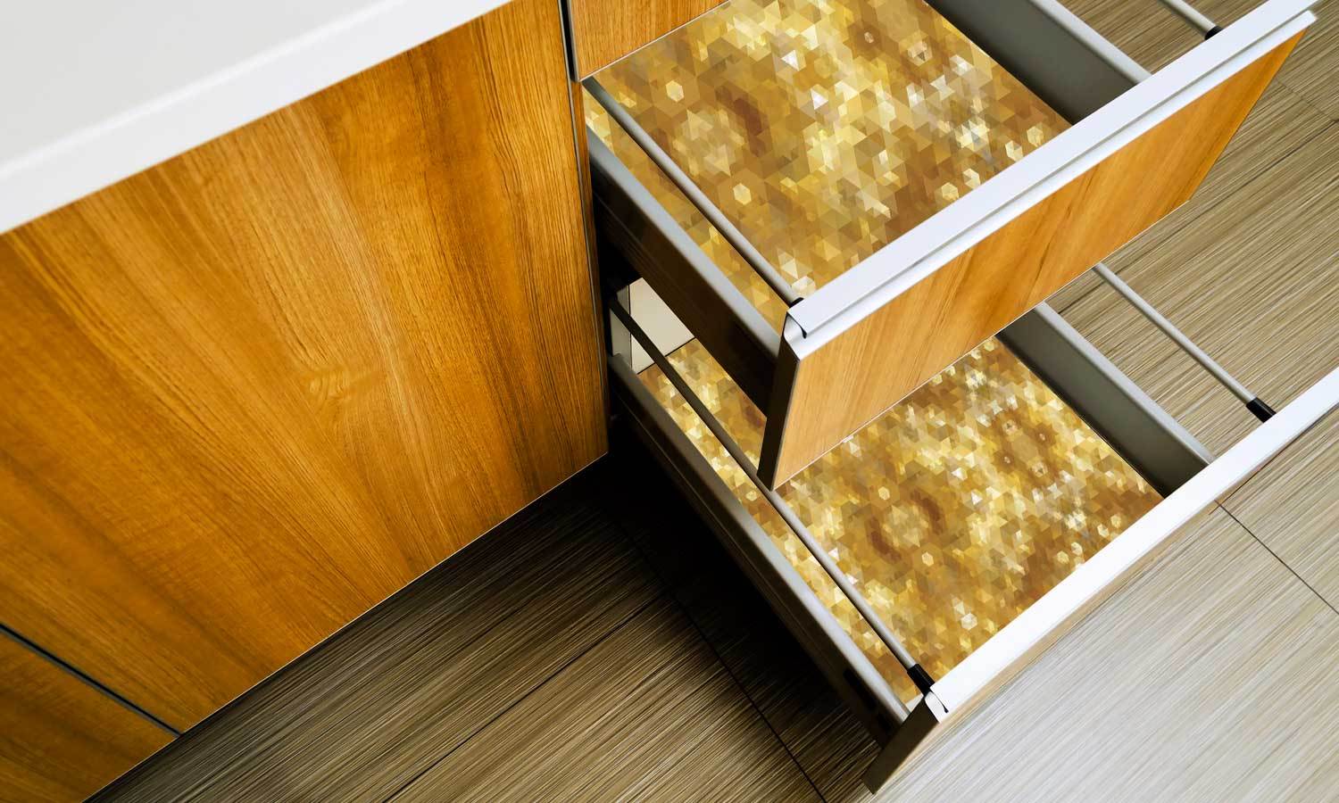 folie schrank - goldene Textur  PAT044 - life-decor.de