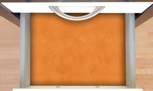 selbstklebende Folie für Möbel- orange Leder  PAT095 - life-decor.de