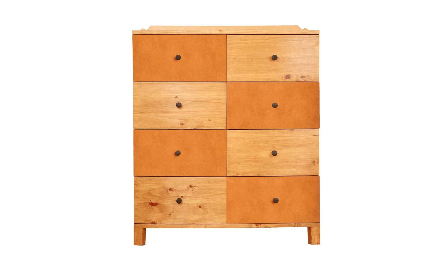 selbstklebende Folie für Möbel- orange Leder  PAT095 - life-decor.de