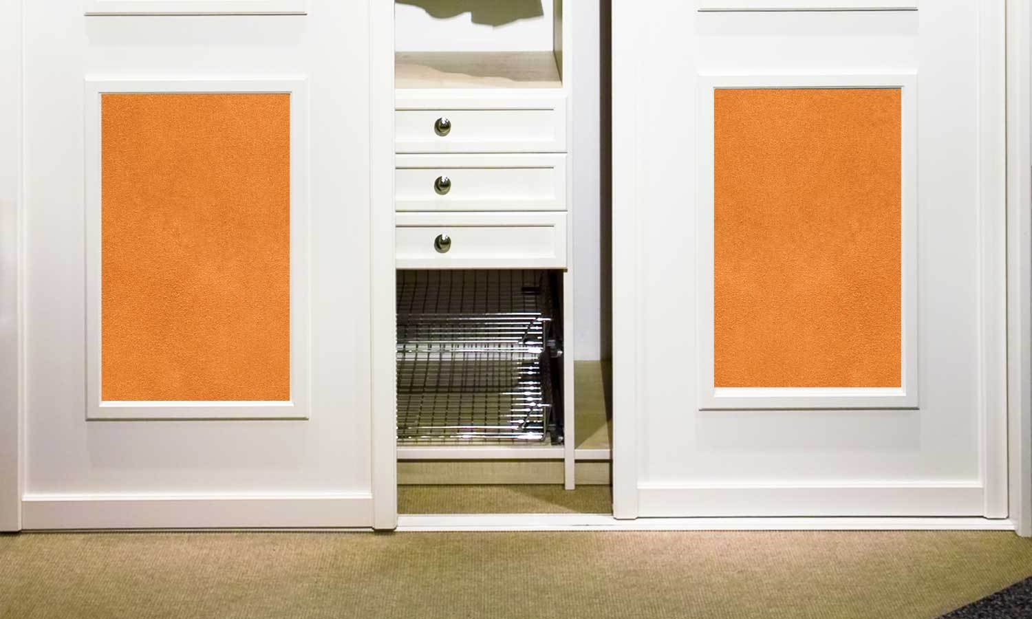 selbstklebende Folie für Möbel- orange Leder  PAT095 - life-decor.de