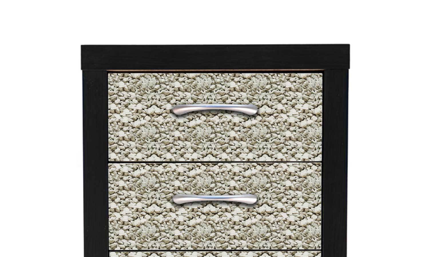 Selbstklebende folie für schränke - Wasserdichte Klebefolie für Möbel, Schrank, Tisch, Tür - UV-beständig & robust- Steine PAT072