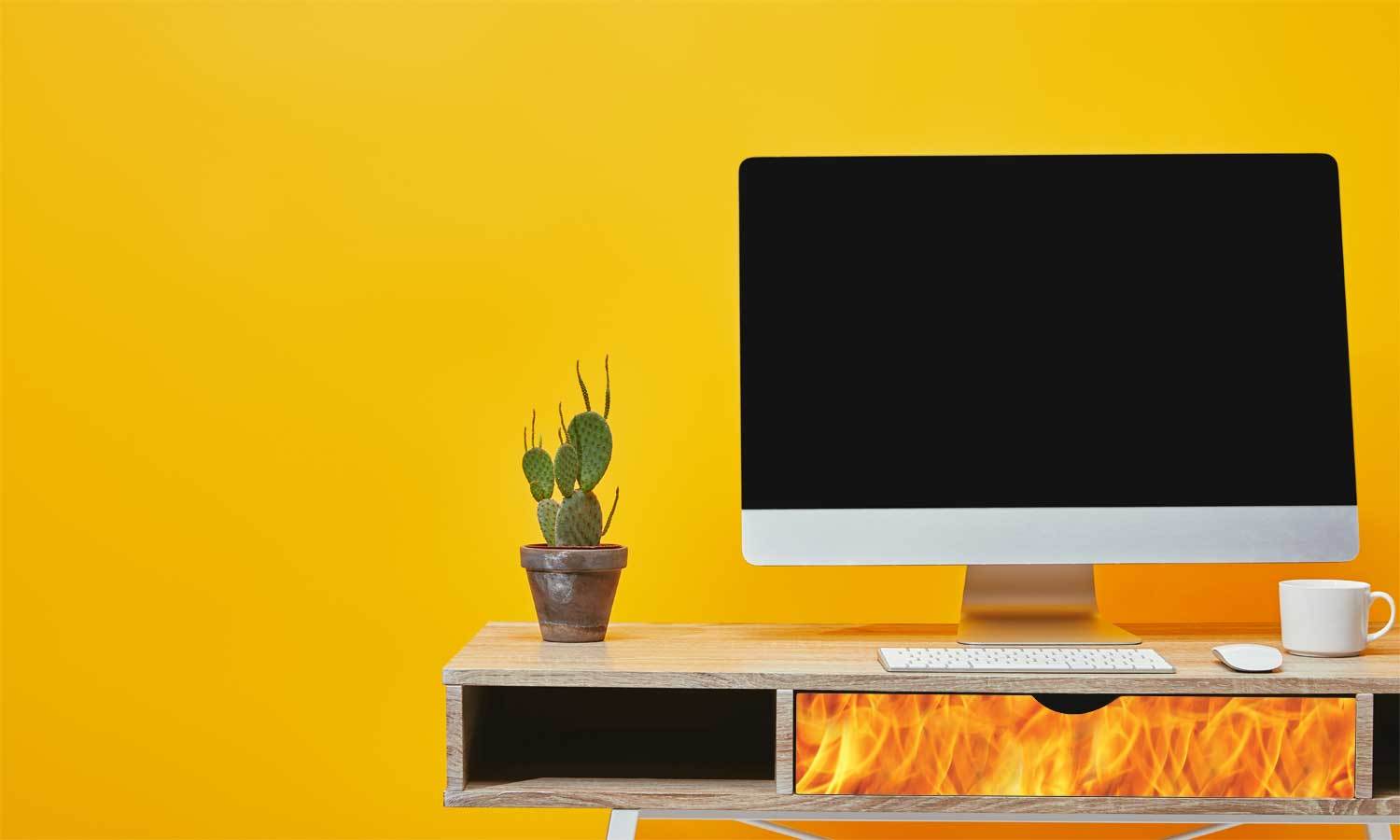 selbstklebende Folie für Möbel- Feuer PAT093 - folie für schrank bekleben