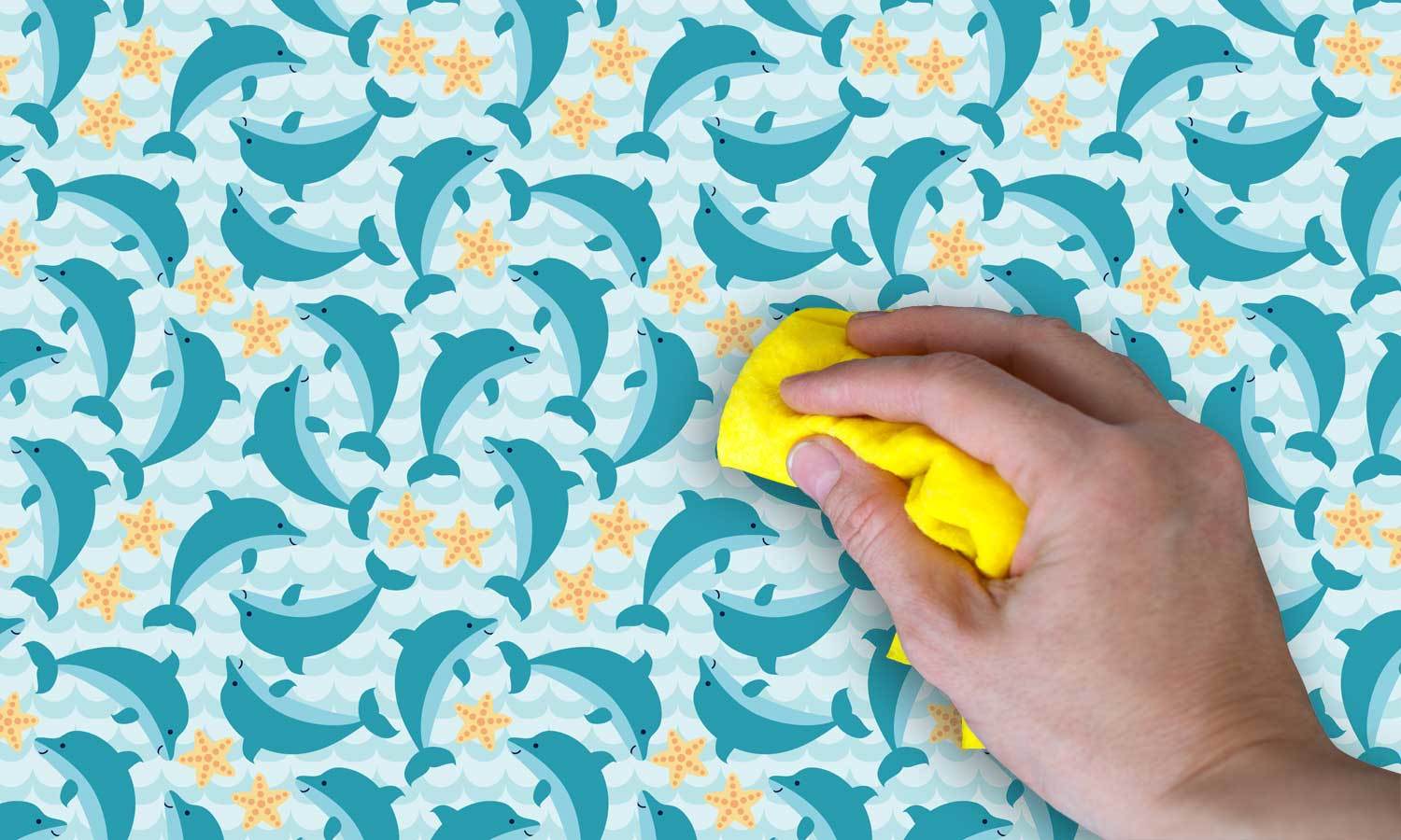 Selbstklebefolie für möbel - Wasserdichte Klebefolie für Möbel, Schrank, Tisch, Tür - UV-beständig & robust- Delphine PAT037