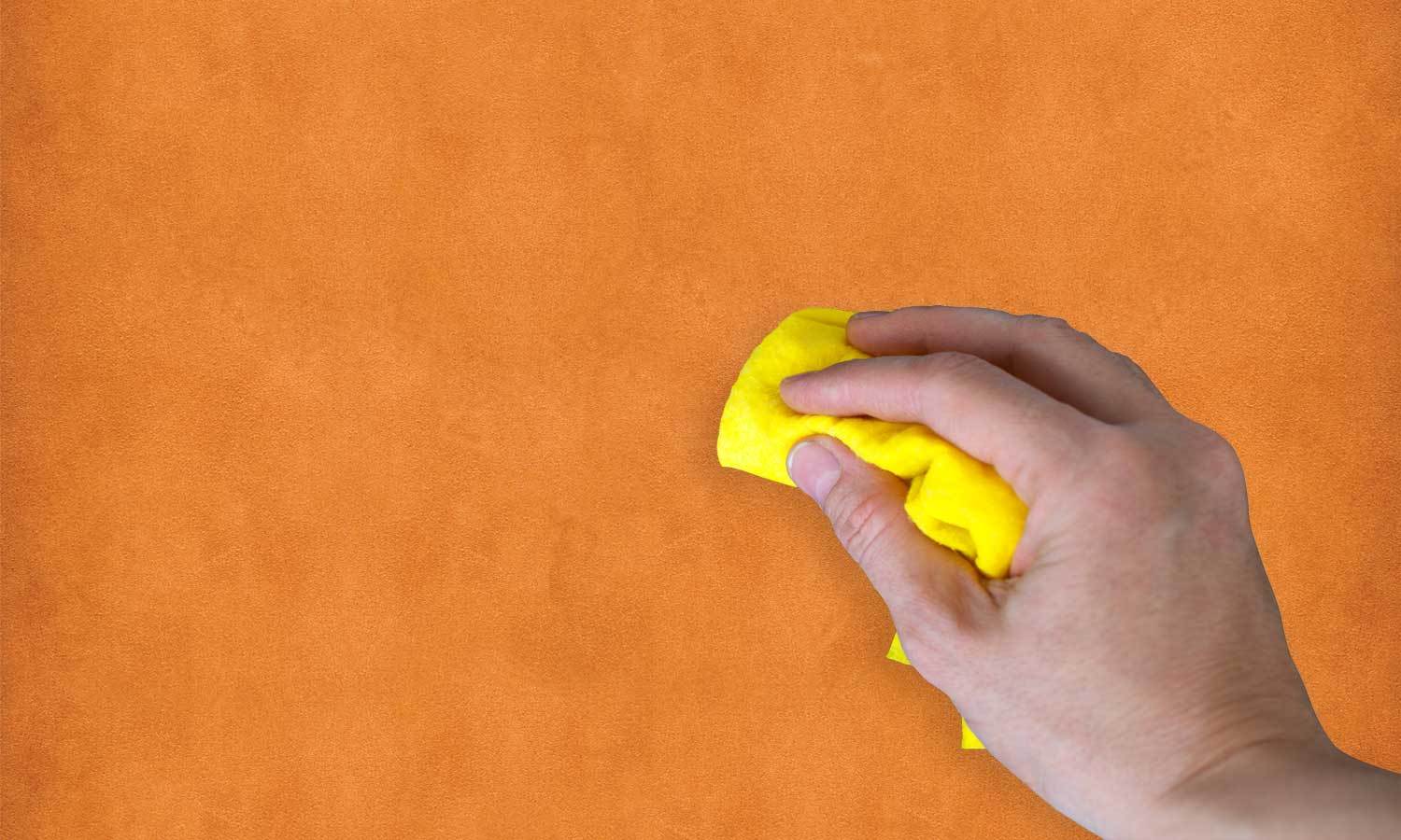 selbstklebende Folie für Möbel- orange Leder  PAT095 - life-decor.de