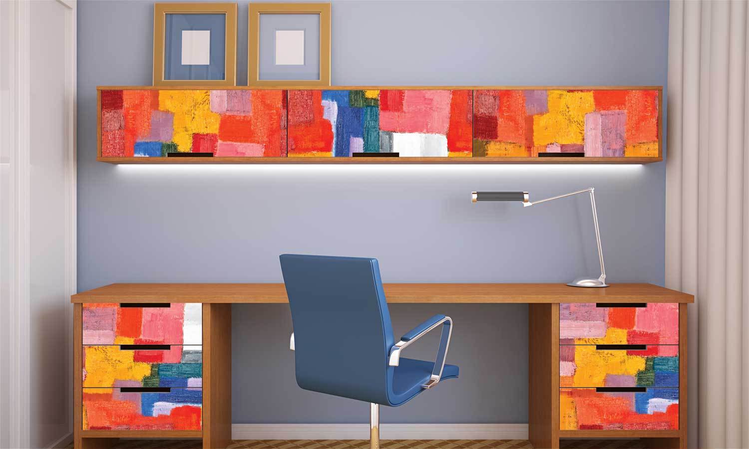 deko klebefolie für möbel- Abstracte farbe  PAT041 - life-decor.de