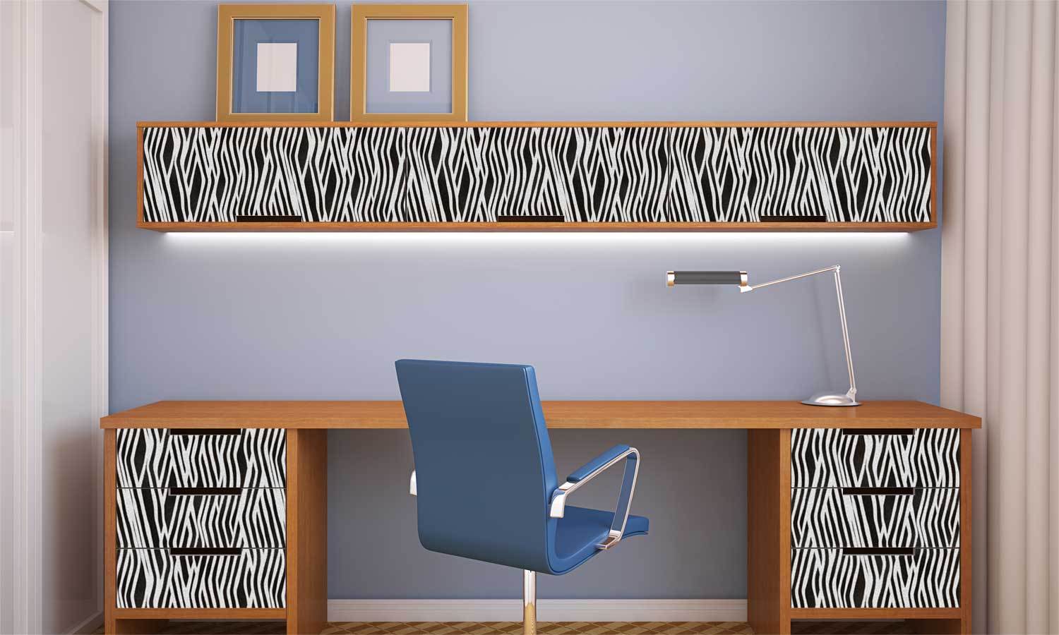 Möbel aus selbstklebendem Vinyl Möbel Zebra - Life-decor - Life Decor DE
