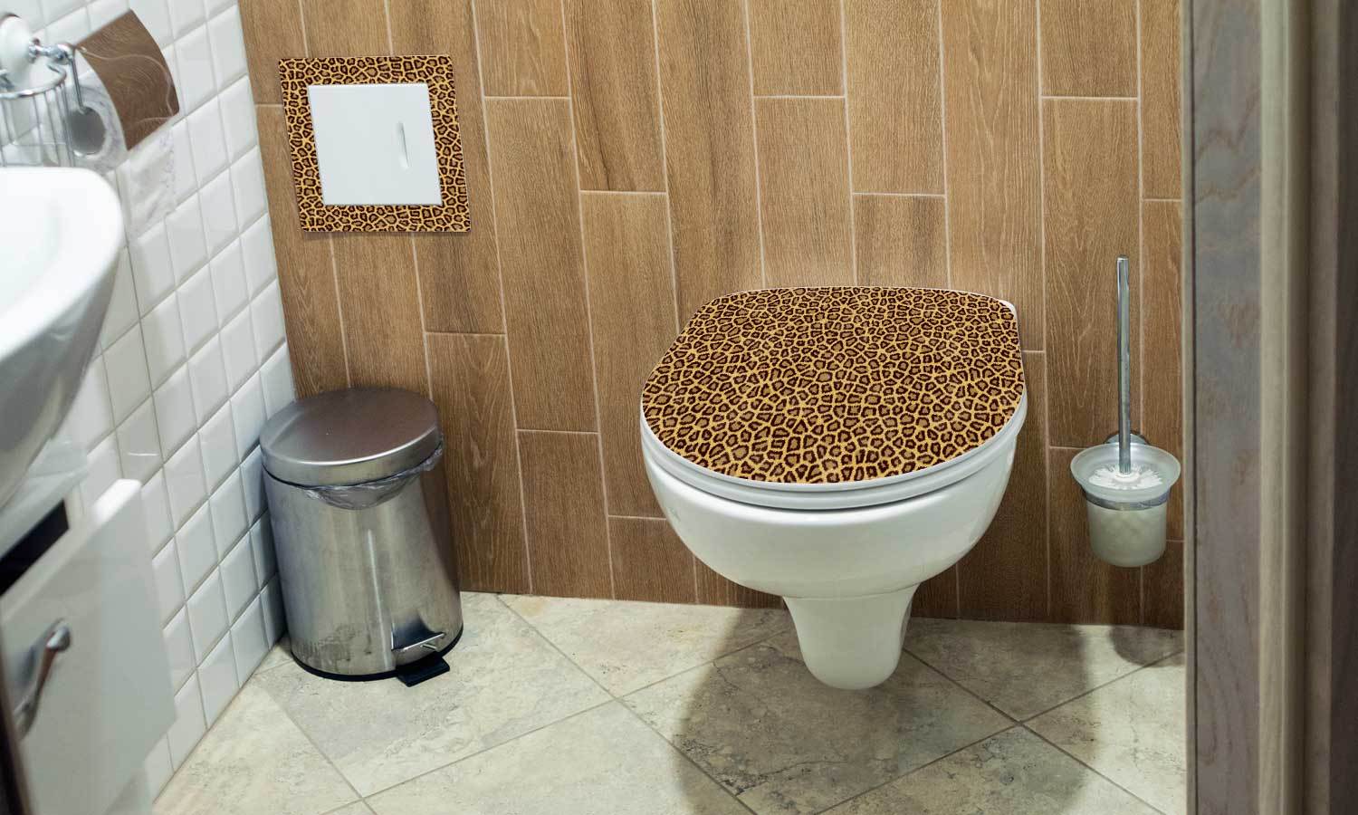 folie zum schrank bekleben - Wasserdichte Klebefolie für Möbel, Schrank, Tisch, Tür - UV-beständig & robust- Leopard PAT060