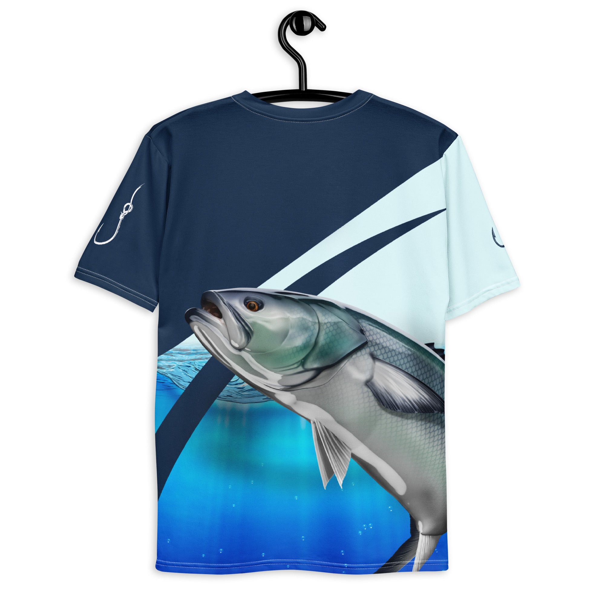Blaufisch 3D-Druckmenschen T-Shirt coole Sommermode Unisex Kurzarm T-Shirt Casual Tee Tops