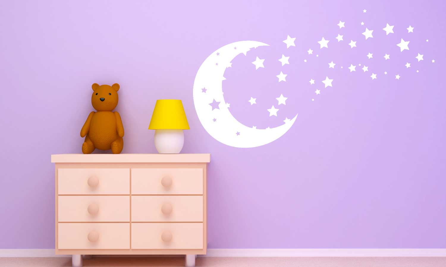 Wandaufkleber  Sterne und mond - VCS107 - life-decor.de