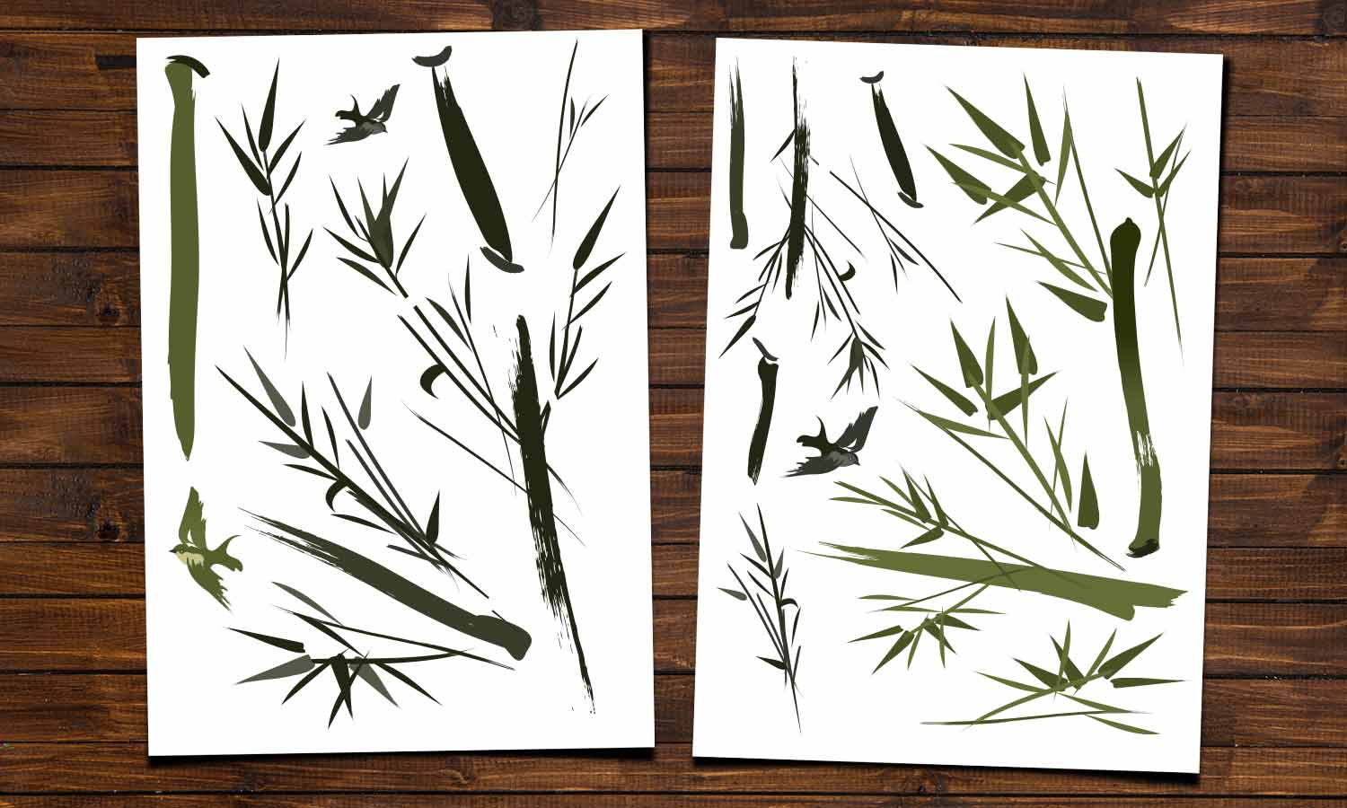 Wandaufkleber Bambus - WS062 - life-decor.de