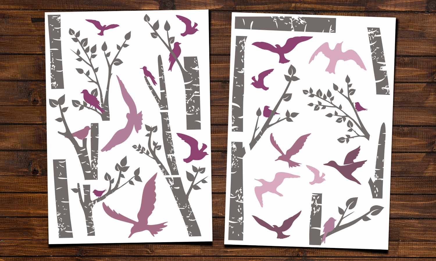 Wandaufkleber   Baum und ein Vogel - WS085 - life-decor.de