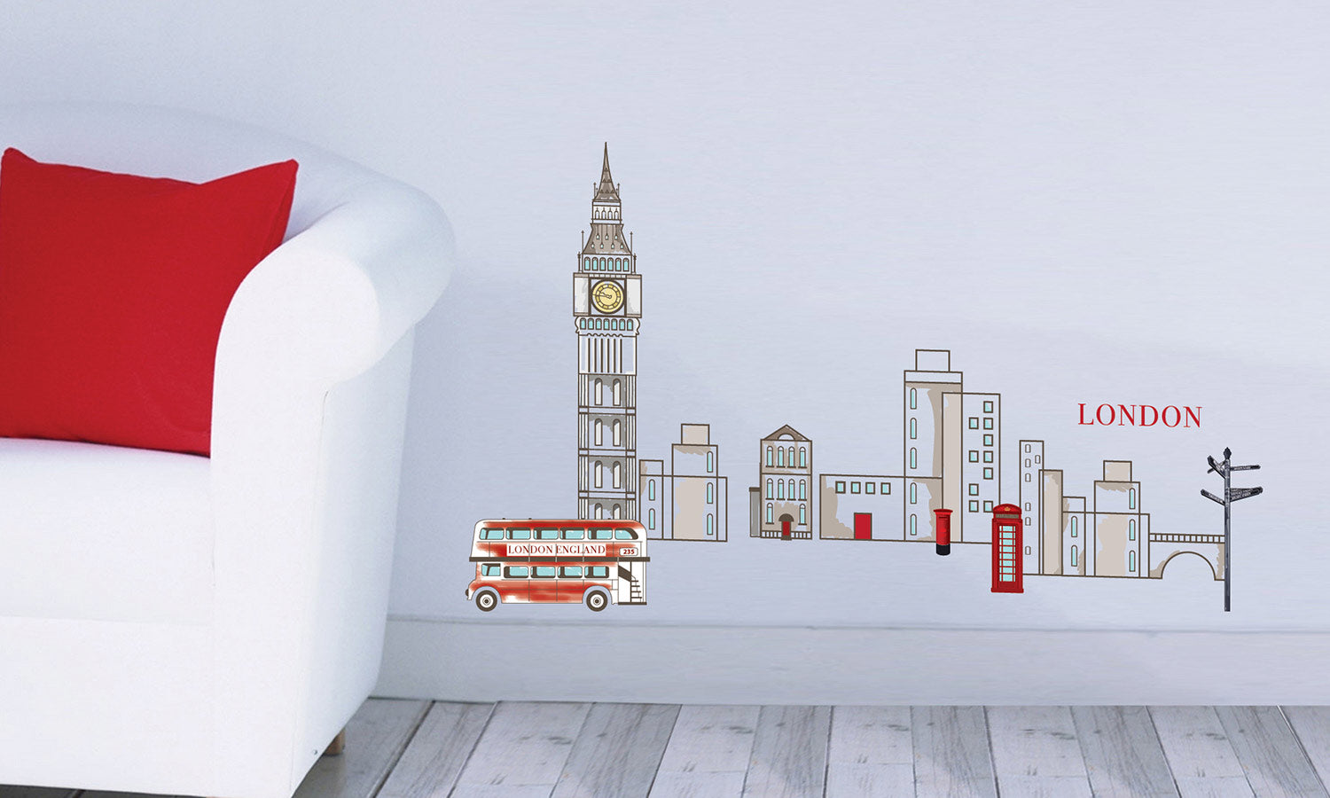 Wandaufkleber  London bus - WS050