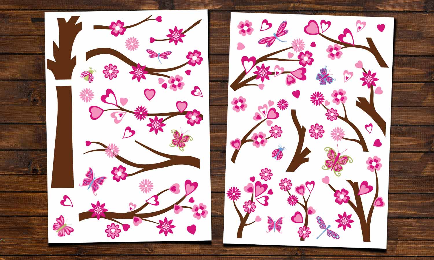 Wandaufkleber Herz Baum - WS090 - life-decor.de