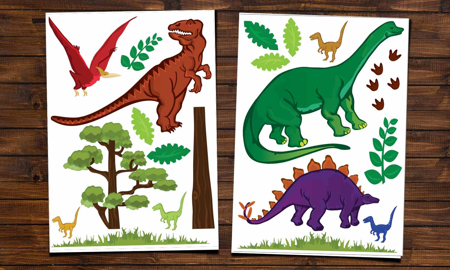 Wandaufkleber Dinos - WS004 - life-decor.de