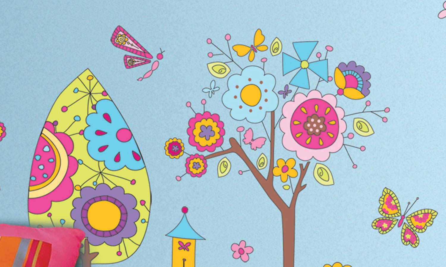 Wandaufkleber Fantastiche blumen - WS040 - life-decor.de