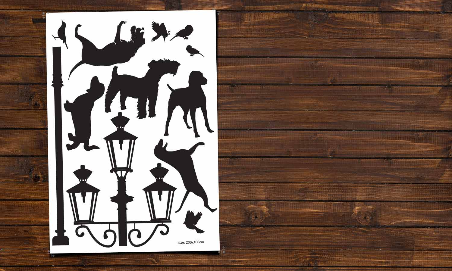 Wandaufkleber Hunde - M27 - life-decor.de