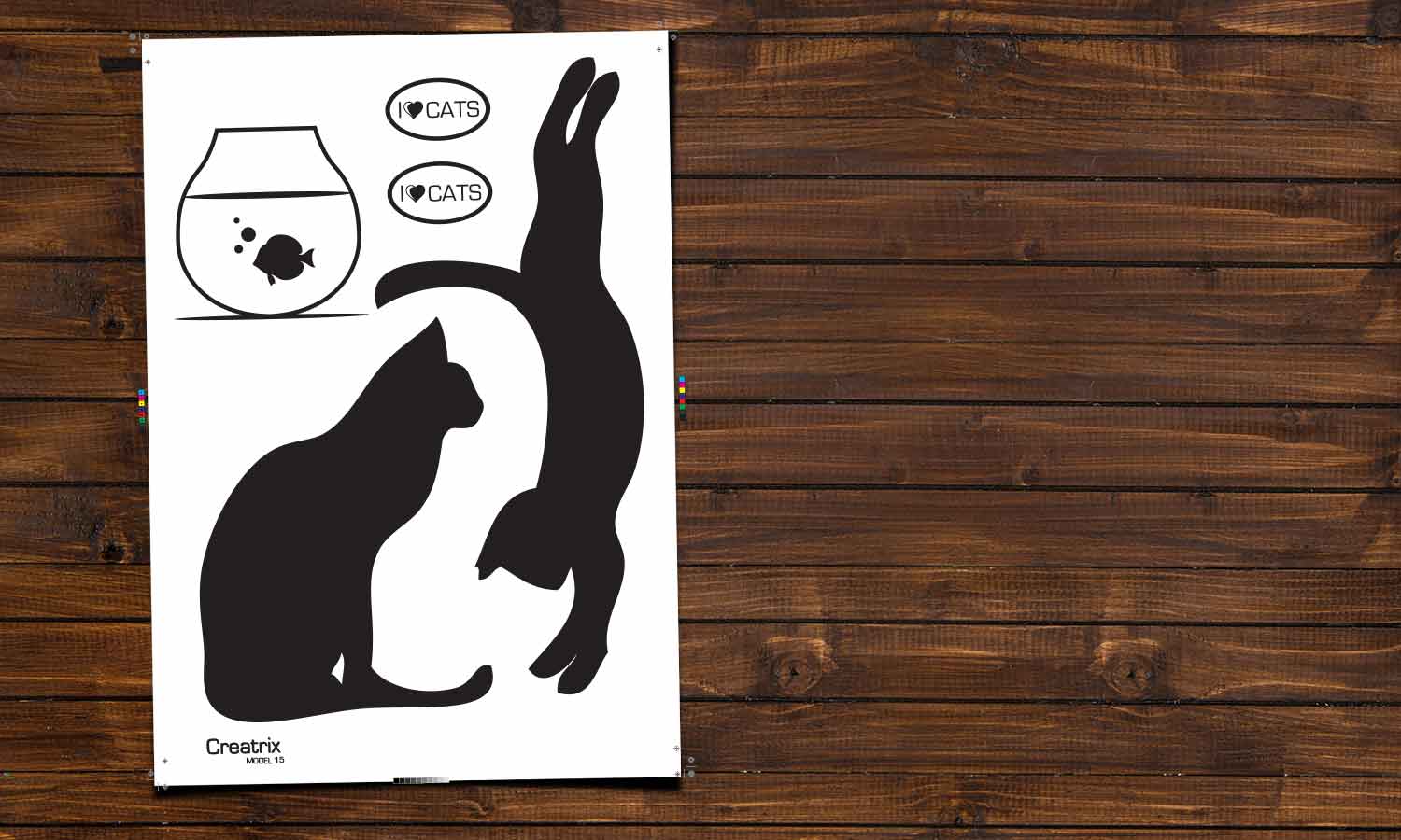 Wandaufkleber Katzen - M15 - life-decor.de