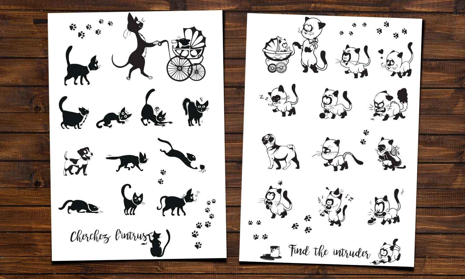 Wandaufkleber  Kleine Katzen - WS097 - life-decor.de