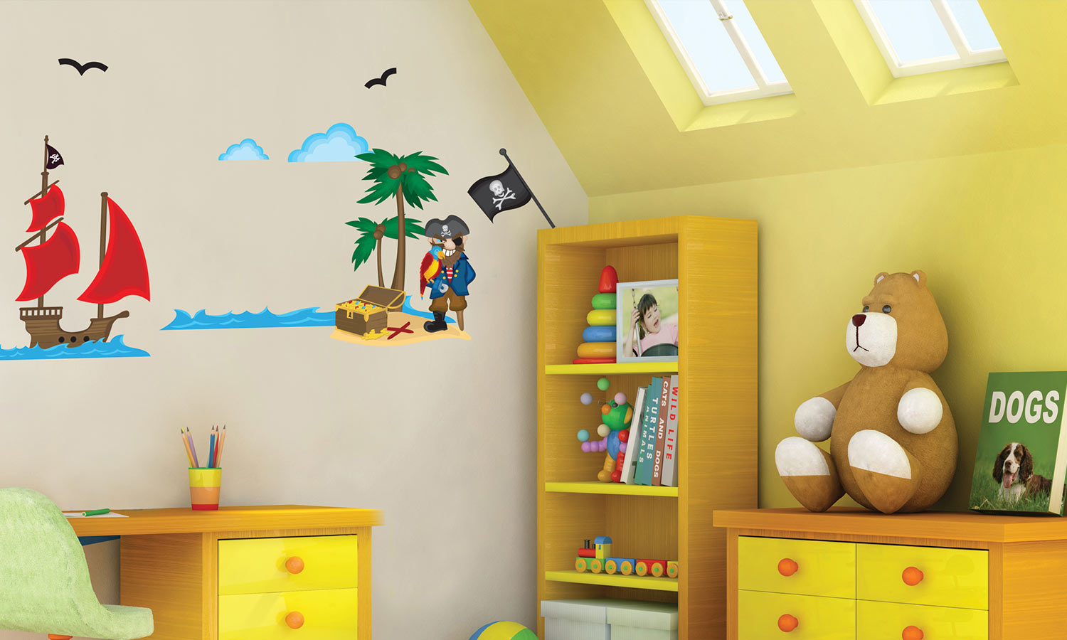 Wandaufkleber Piraten - WS015 - life-decor.de