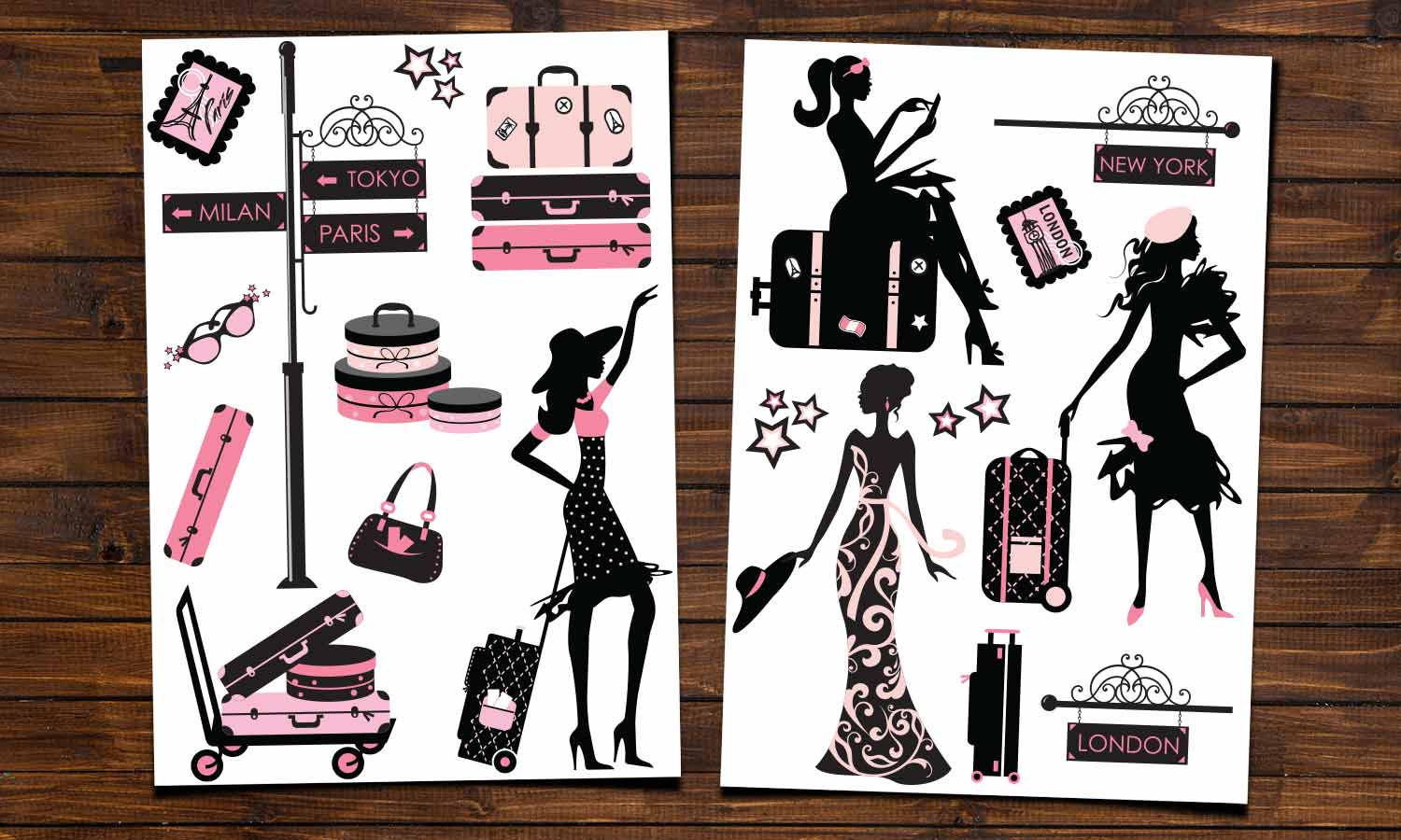 Wandaufkleber Reise - WS069 - life-decor.de