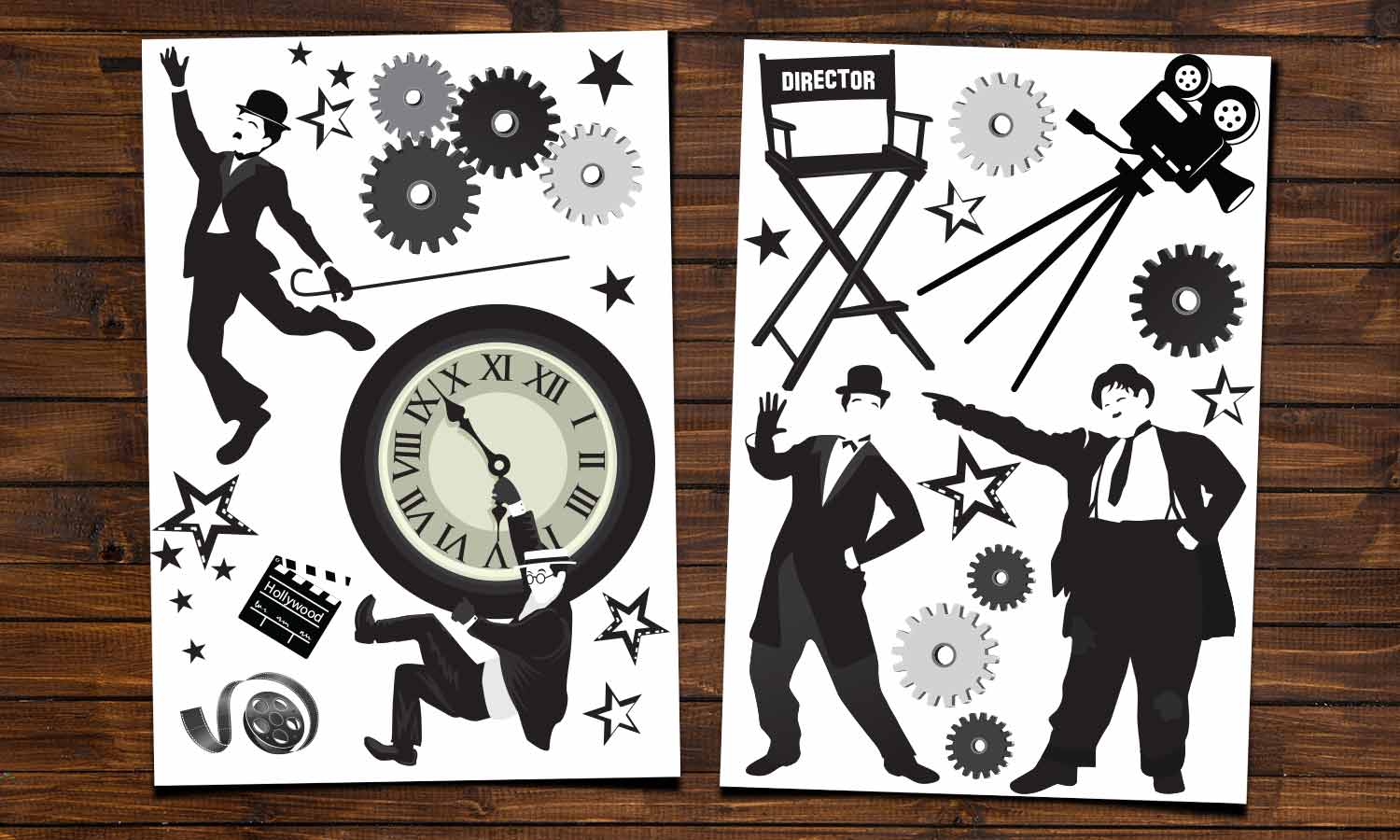 Wandaufkleber Stummfilm - WS065 - life-decor.de