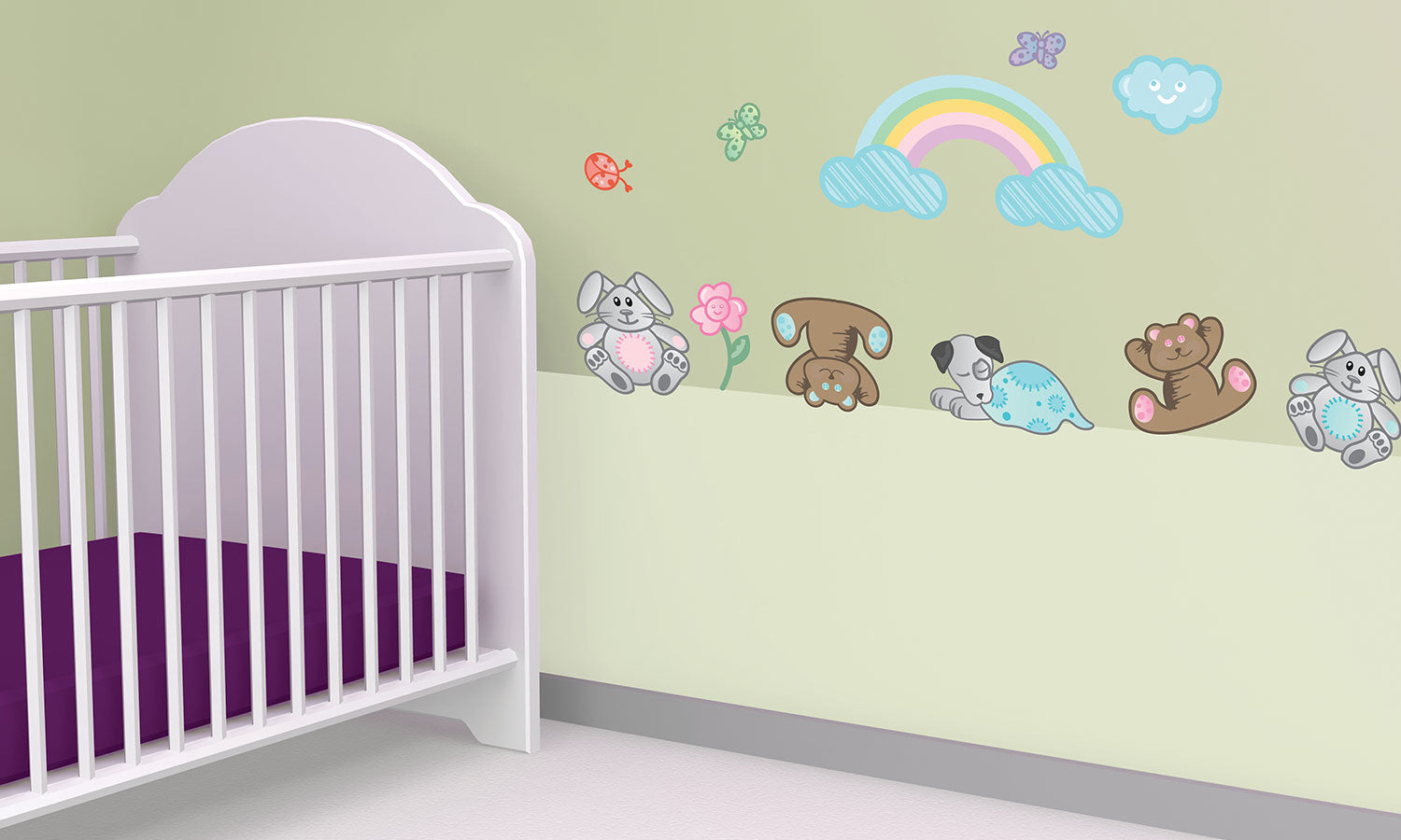 Wandaufkleber Stoffiere - WS012 - life-decor.de